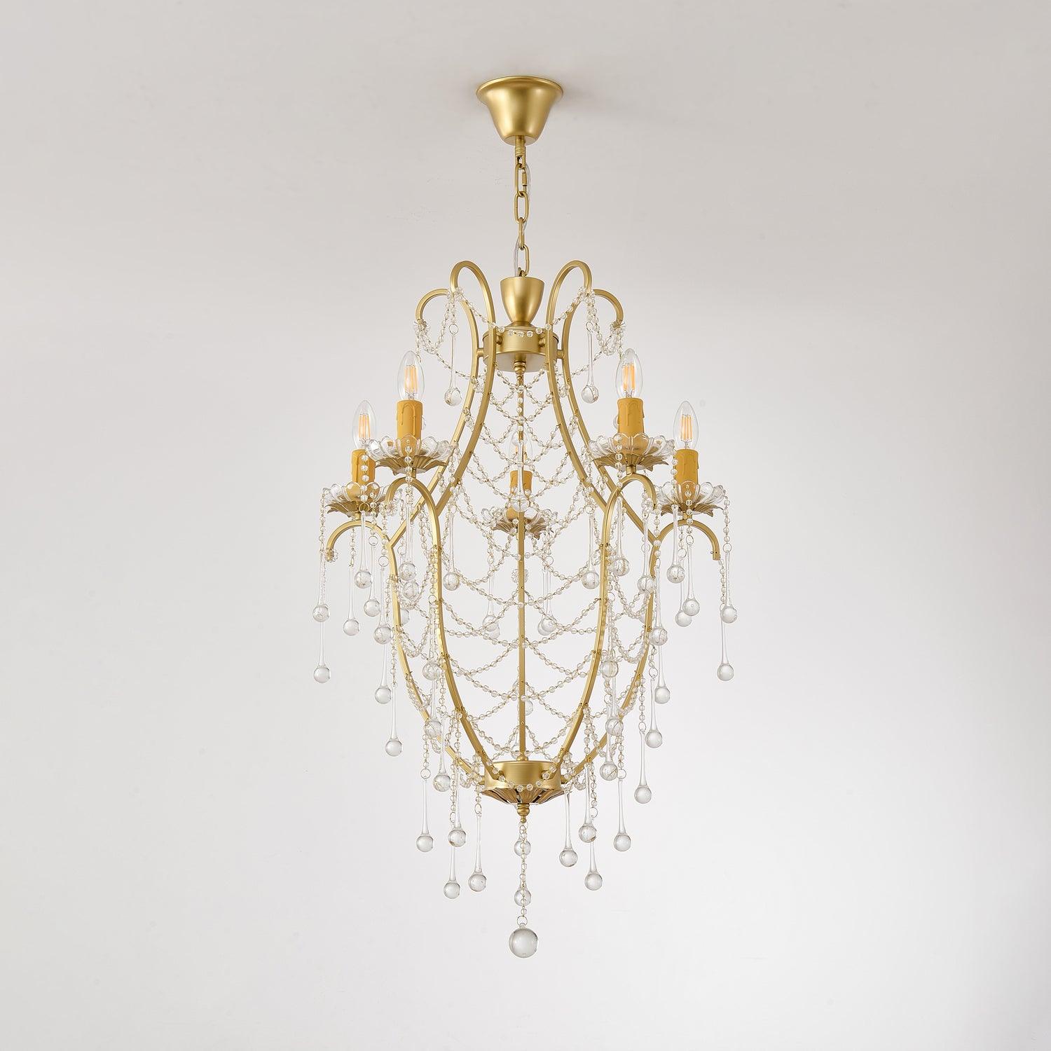 Theresa Chandelier Birdcage Crystal Elegance - Letslighting