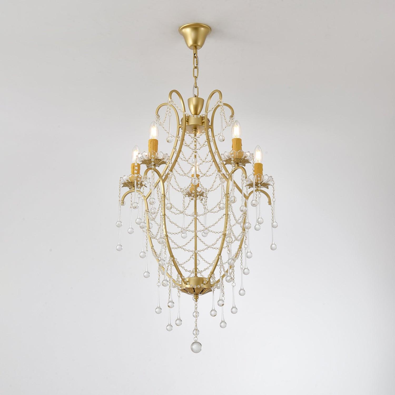 Theresa Chandelier Birdcage Crystal Elegance - Letslighting