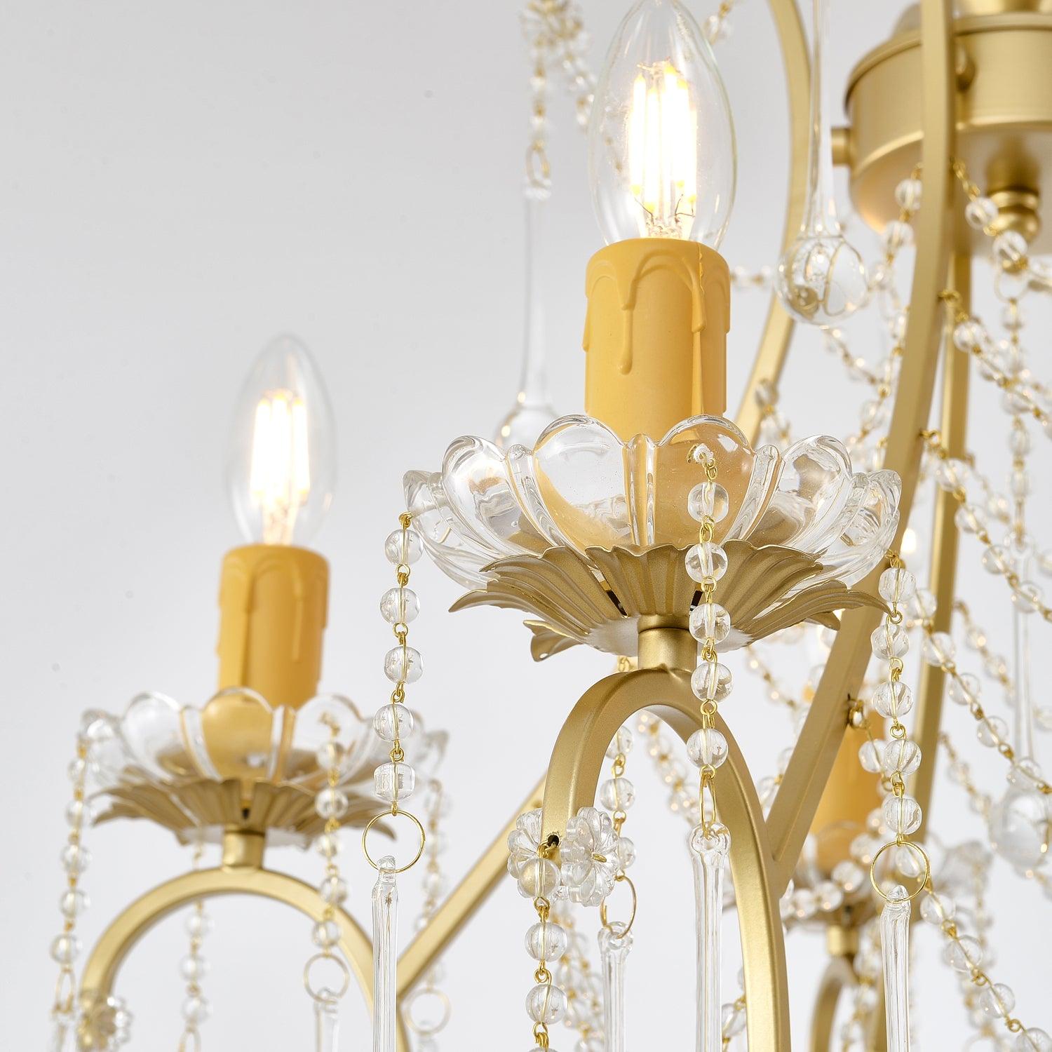Theresa Chandelier Birdcage Crystal Elegance - Letslighting