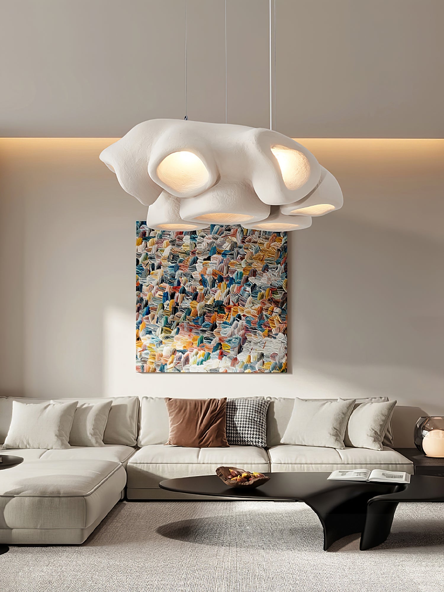Cloud Modern Polystyrene Pendant Light - Letslighting