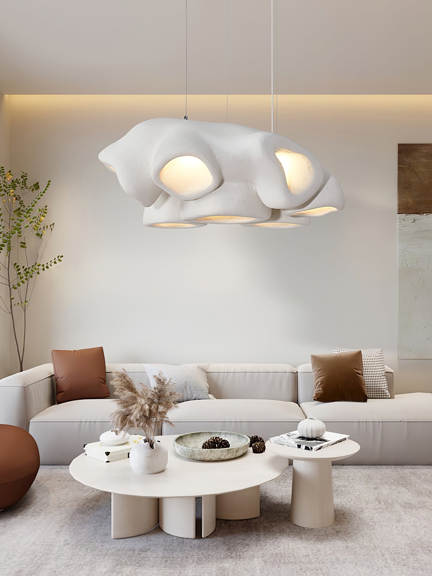 Cloud Modern Polystyrene Pendant Light - Letslighting