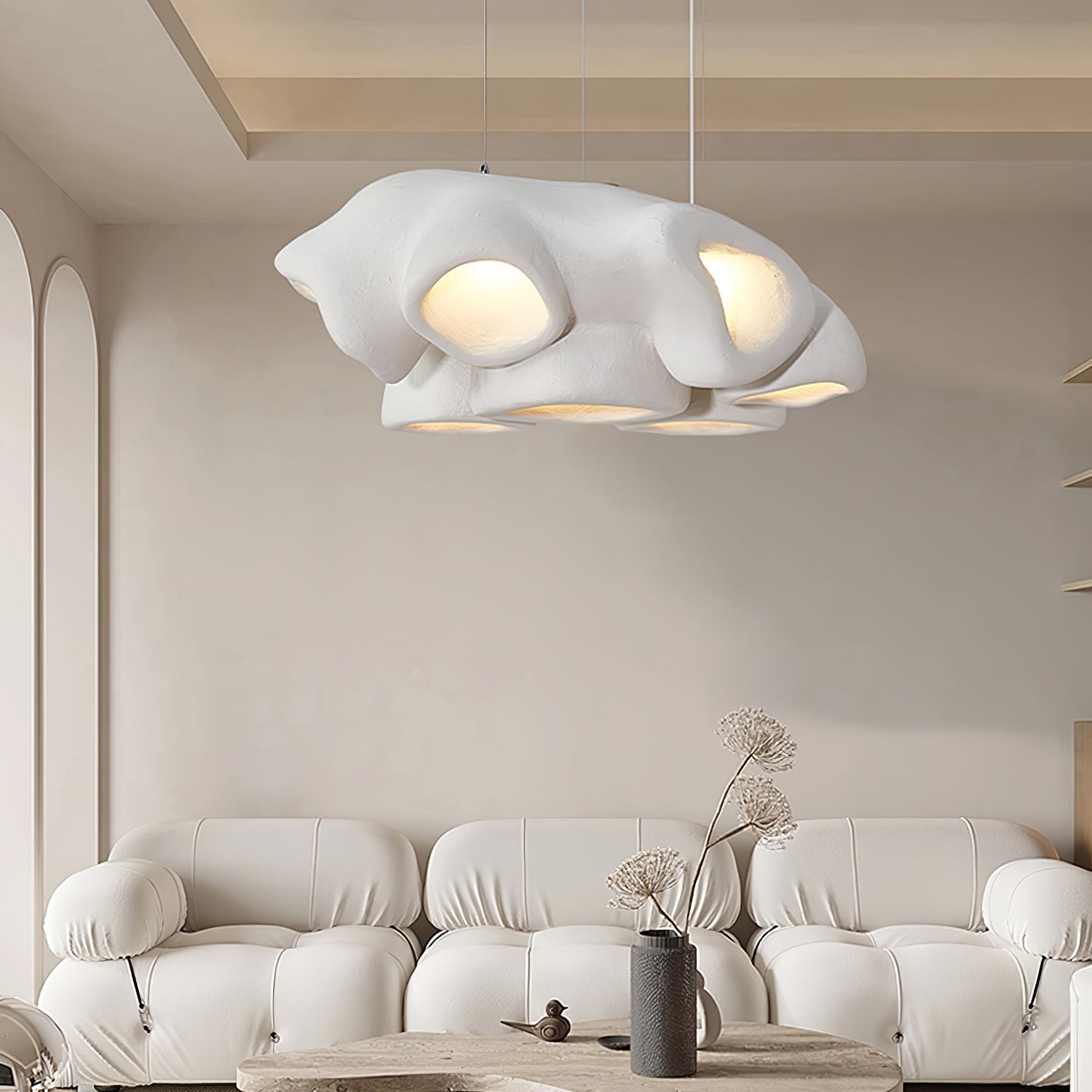 Cloud Modern Polystyrene Pendant Light - Letslighting
