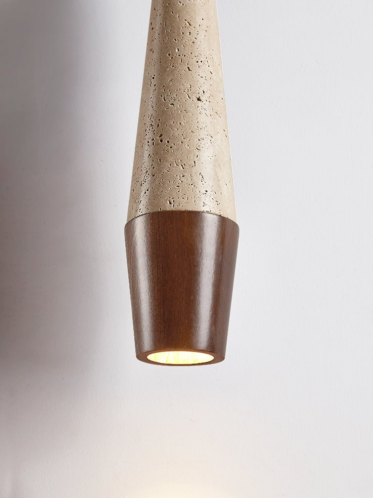 Tiber Modern Travertine Pendant Light