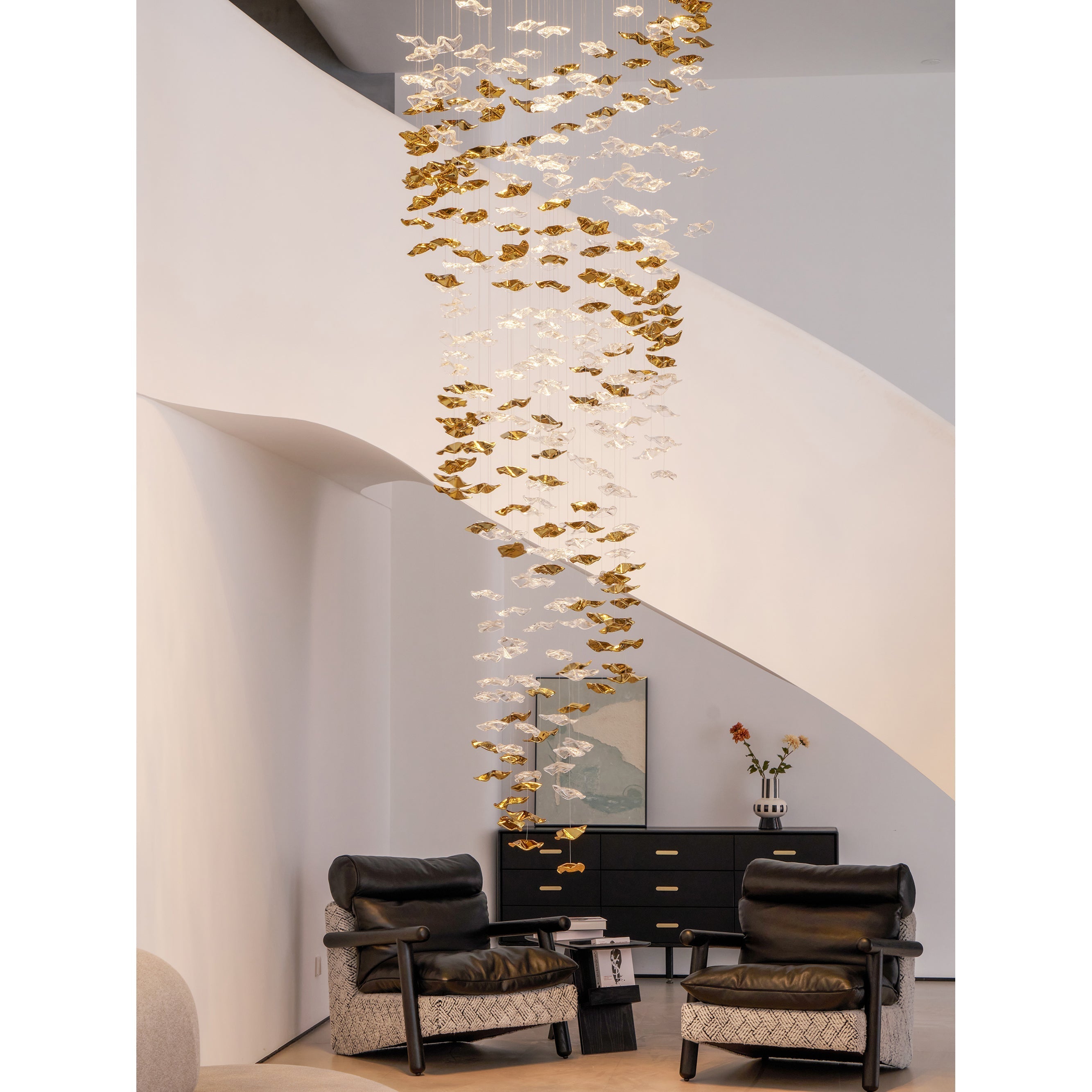Ulphael Modern Minimalist Art Glass Chandelier - Letslighting