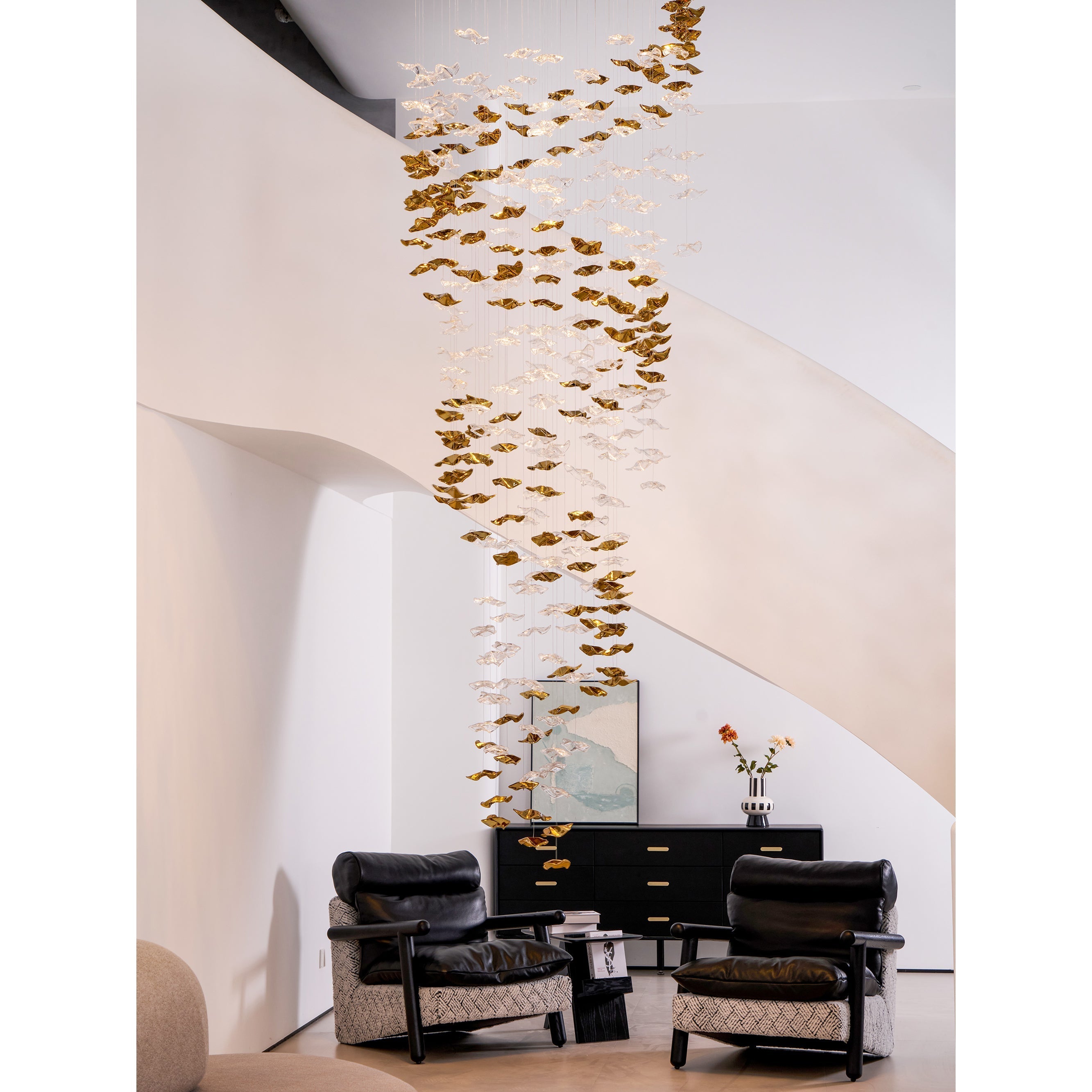 Ulphael Modern Minimalist Art Glass Chandelier - Letslighting