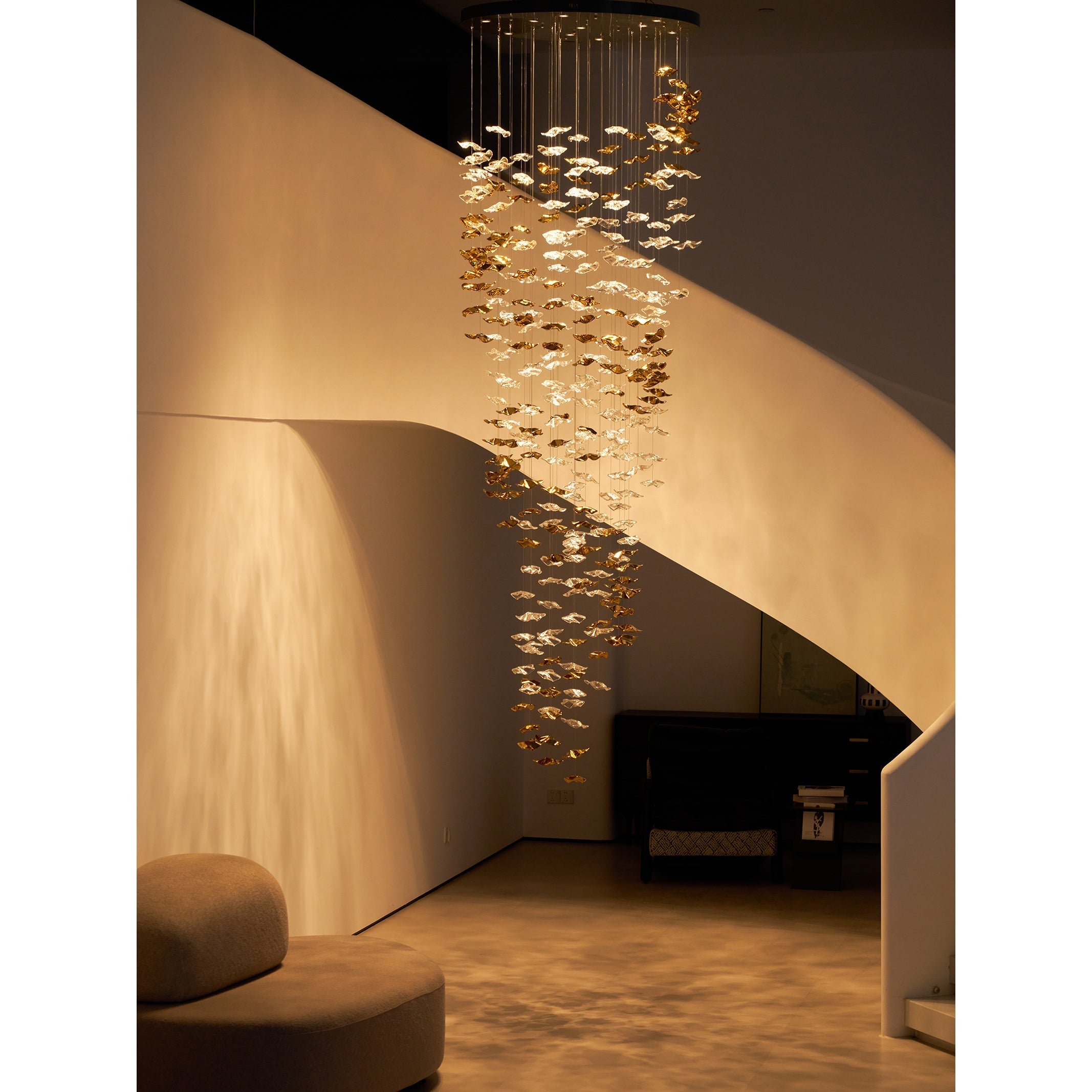 Ulphael Modern Minimalist Art Glass Chandelier - Letslighting