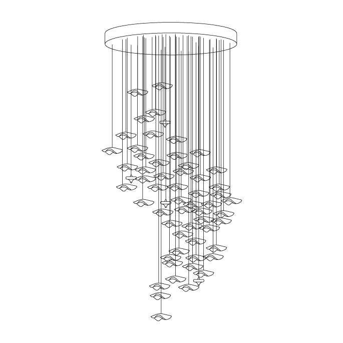 Ulphael Modern Minimalist Art Glass Chandelier - Letslighting