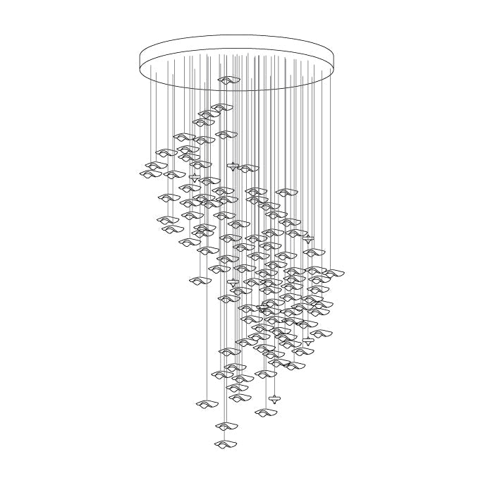 Ulphael Modern Minimalist Art Glass Chandelier - Letslighting