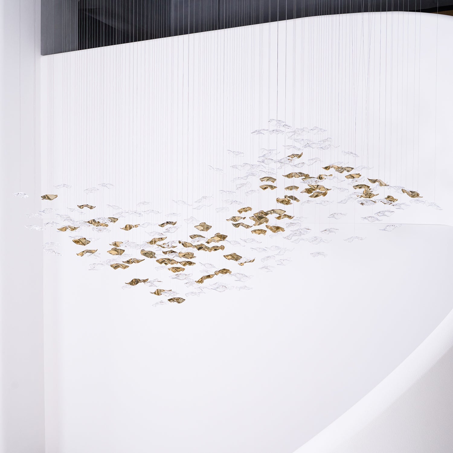 Nephele Crystal Leaf Chandelier - Letslighting