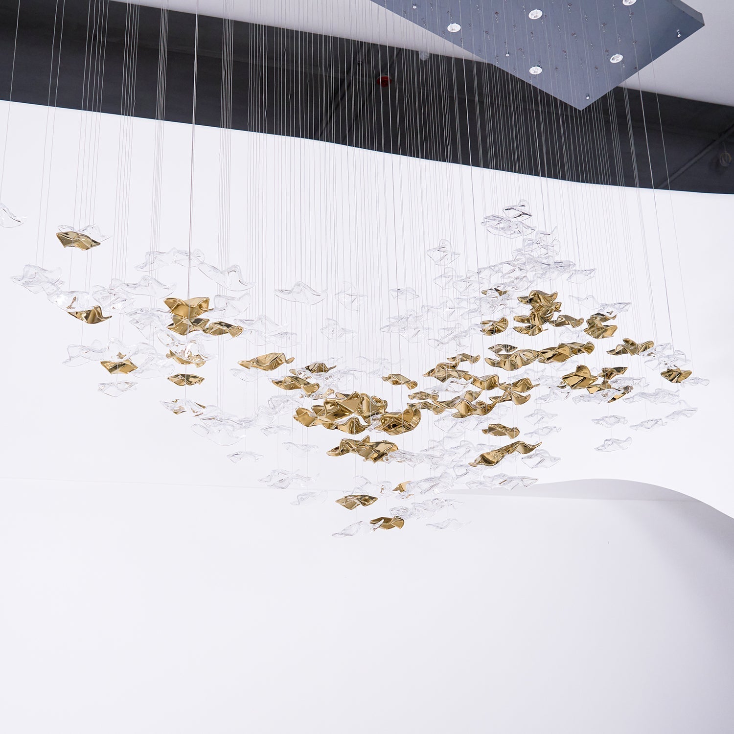 Nephele Crystal Leaf Chandelier - Letslighting