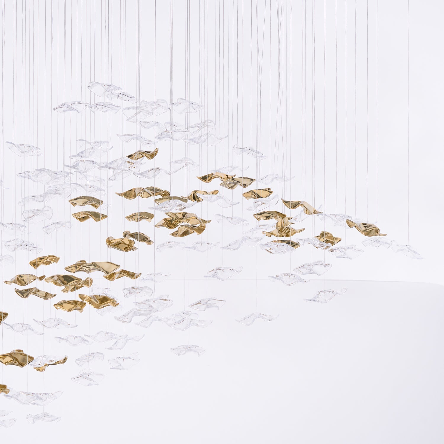 Nephele Crystal Leaf Chandelier - Letslighting
