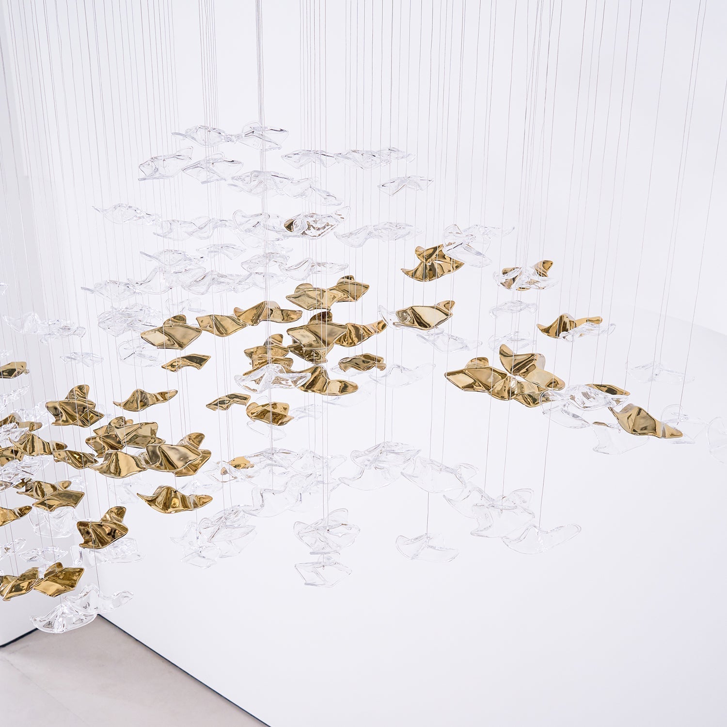 Nephele Crystal Leaf Chandelier - Letslighting