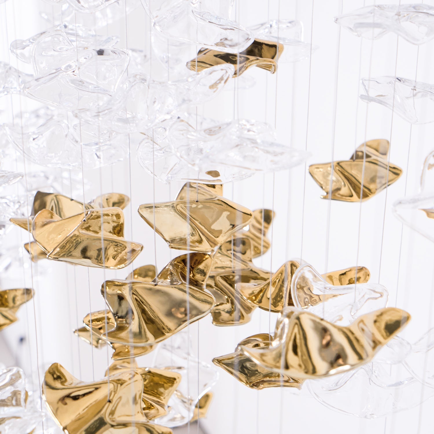 Nephele Crystal Leaf Chandelier - Letslighting