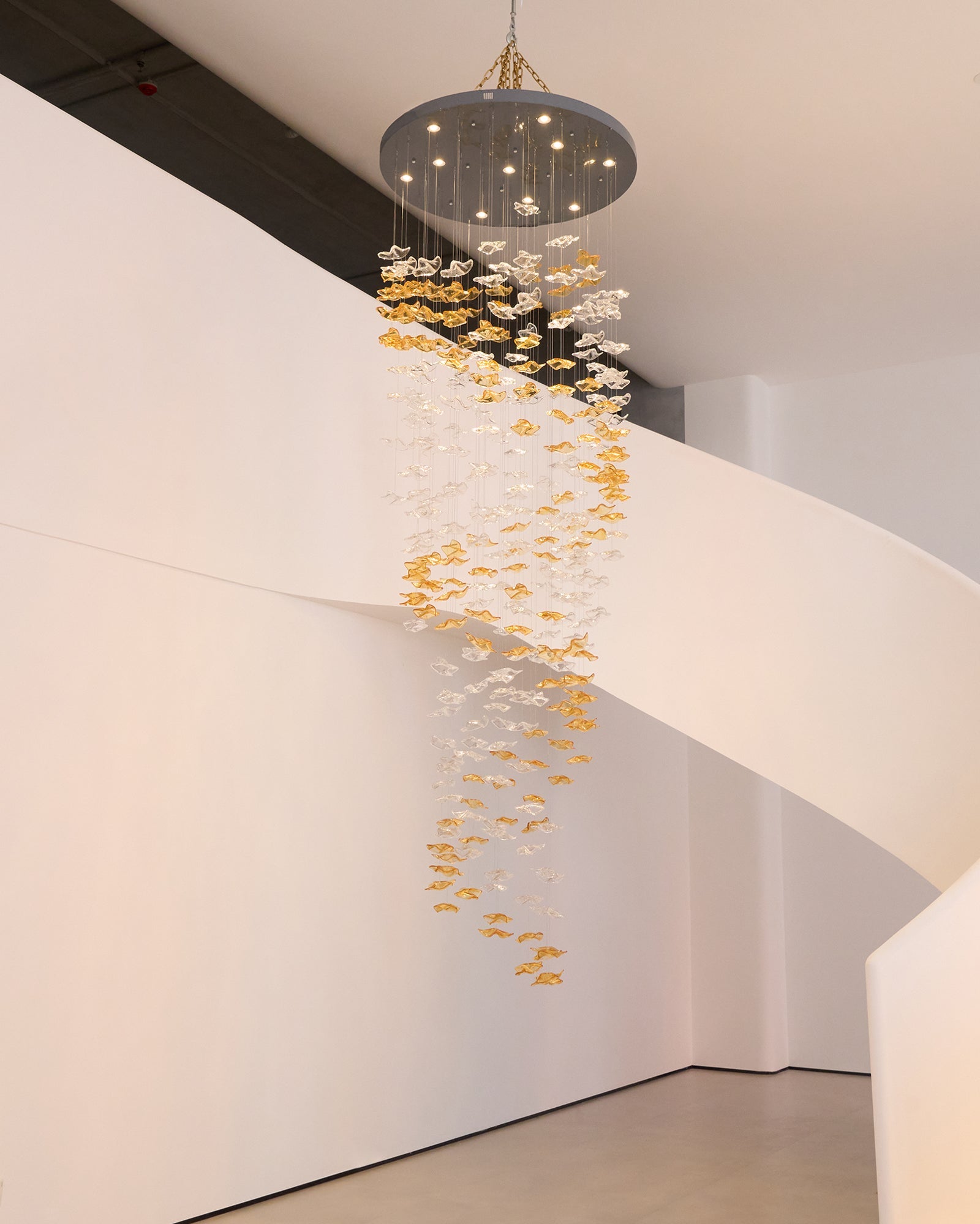 Nephele Crystal Leaf Chandelier - Letslighting