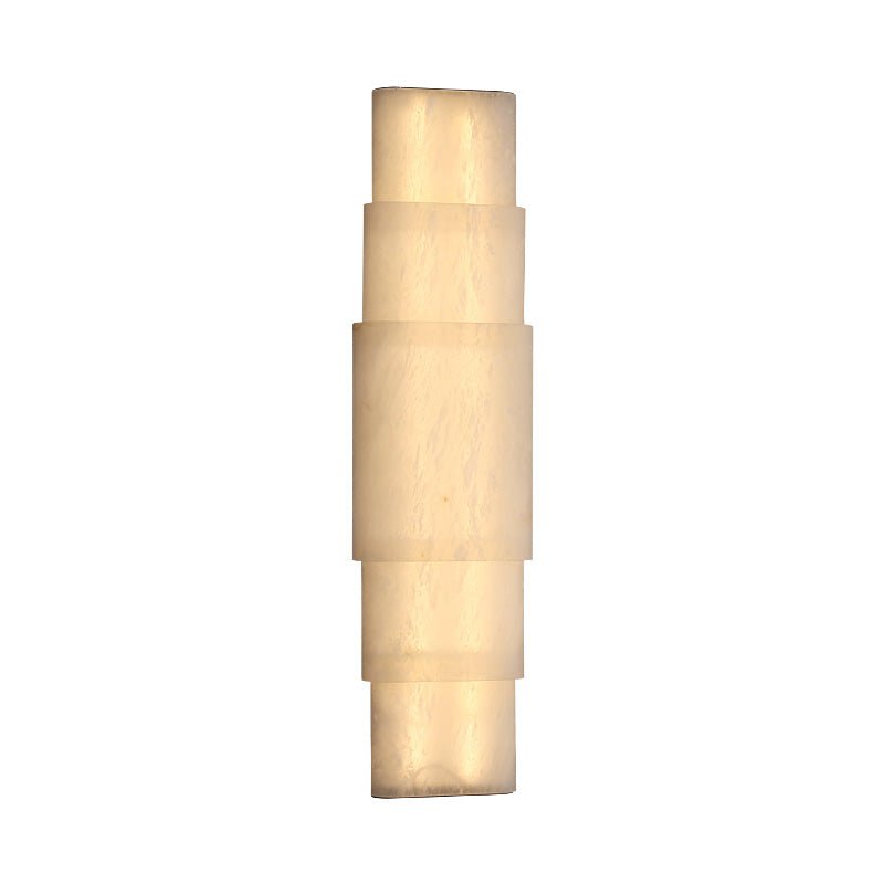 Tiered Minimalist Alabaster Sconce