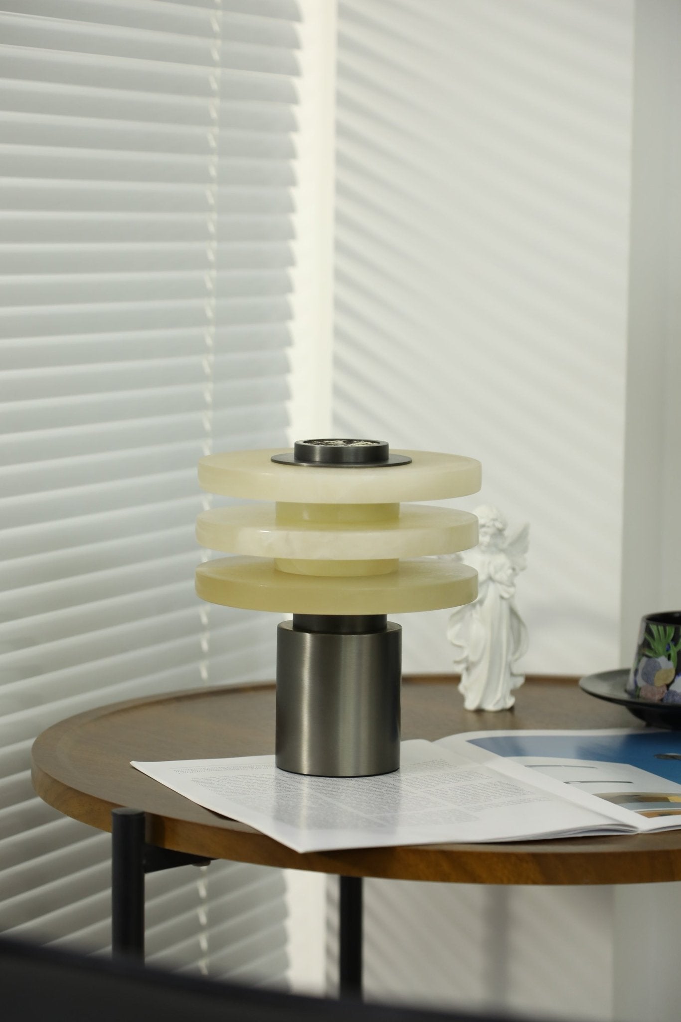 Tiered Obelisk Alabaster Table Lamp - Letslighting