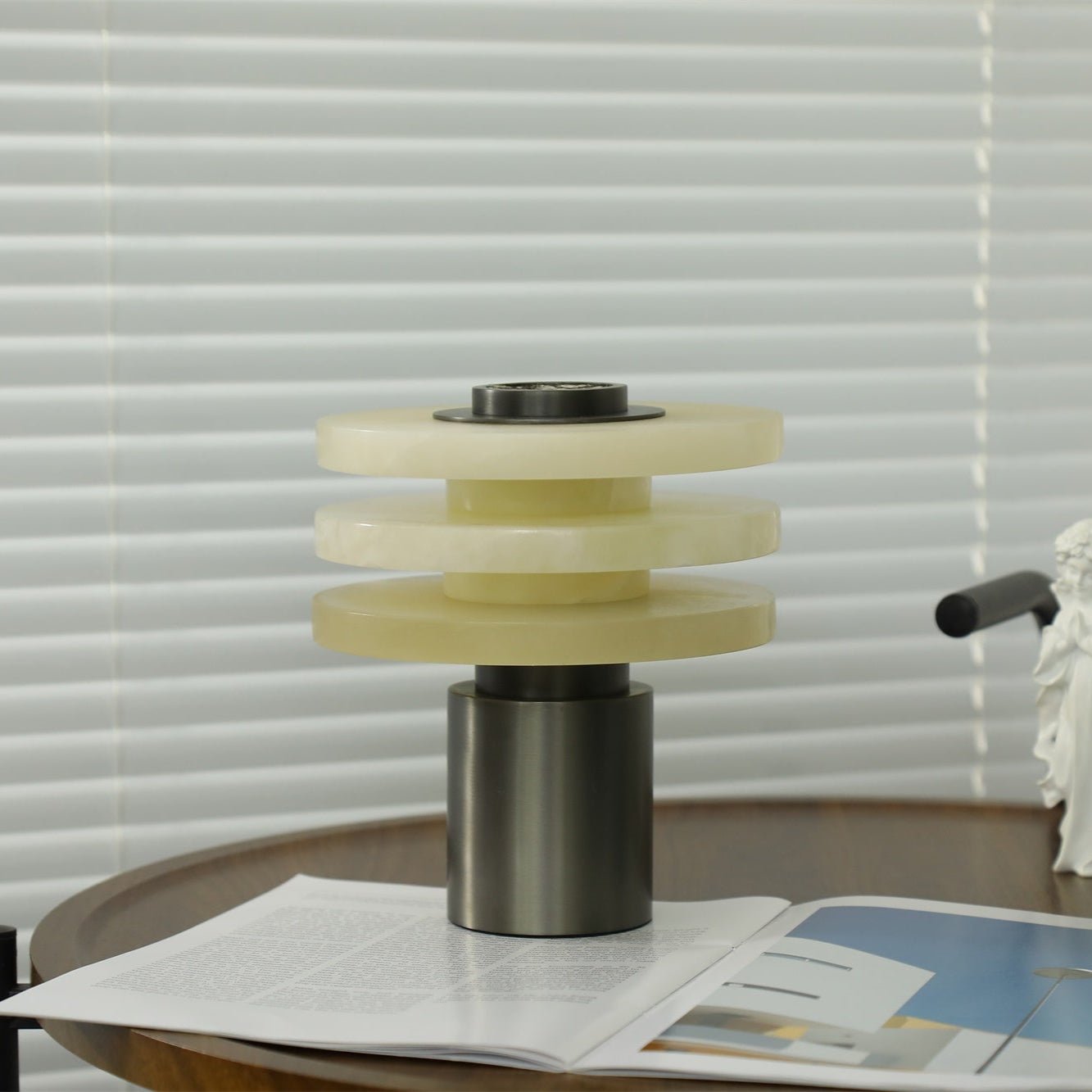 Tiered Obelisk Alabaster Table Lamp - Letslighting