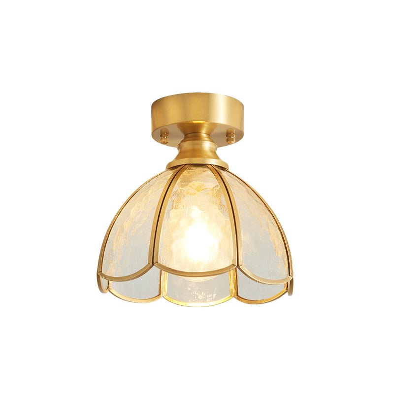 Solara Ceiling Light Vintage Floral Stainedglass - Letslighting