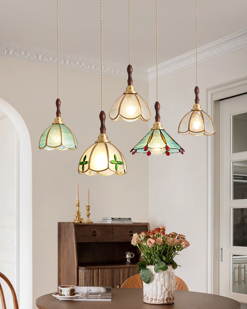 Floraner Brass & Glass Pendant Lamp - Letslighting