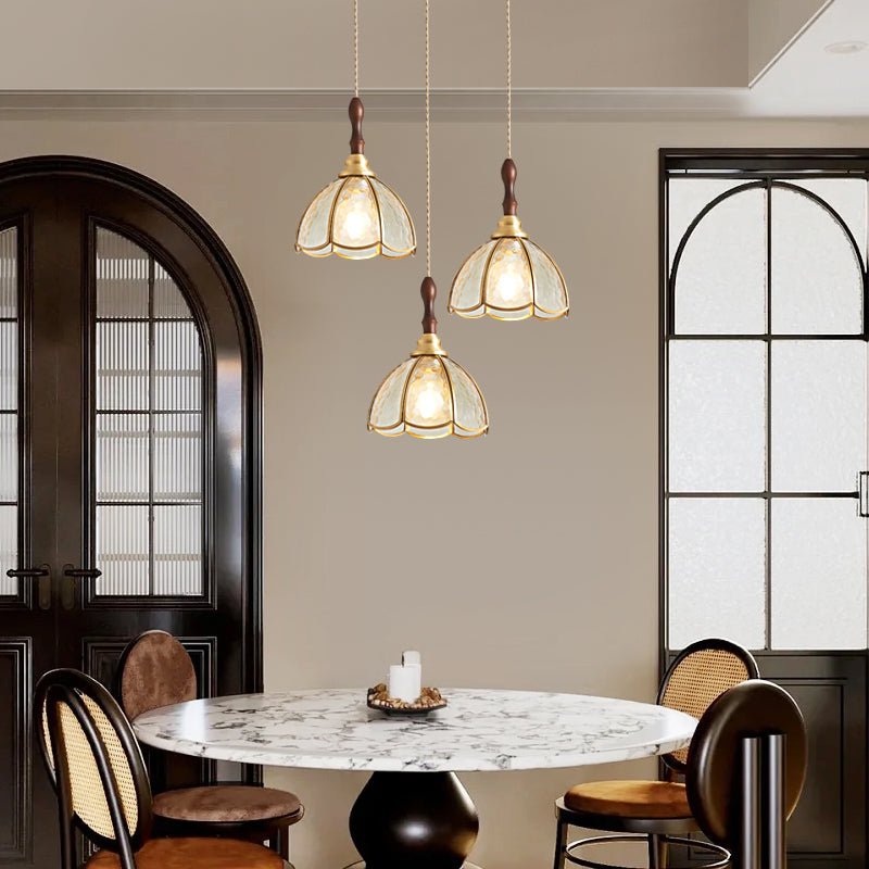 Floraner Brass & Glass Pendant Lamp - Letslighting