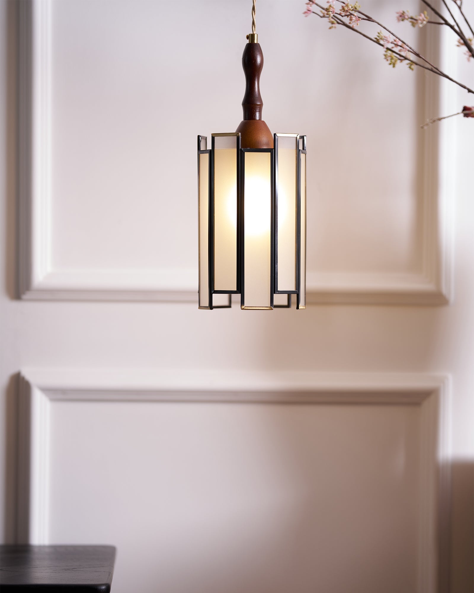 Florace Wood & Glass Vintage Pendant Lamp - Letslighting