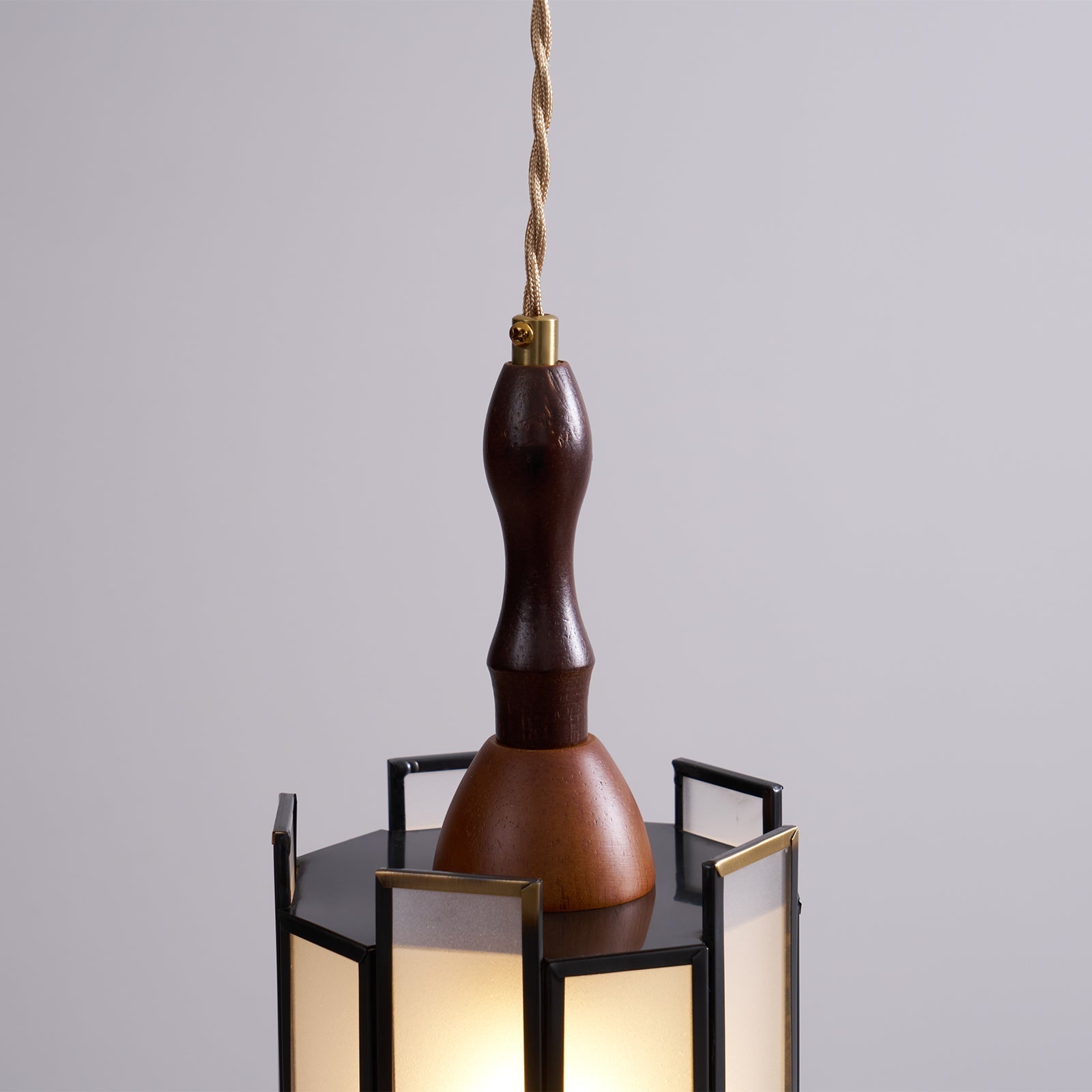 Florace Wood & Glass Vintage Pendant Lamp - Letslighting