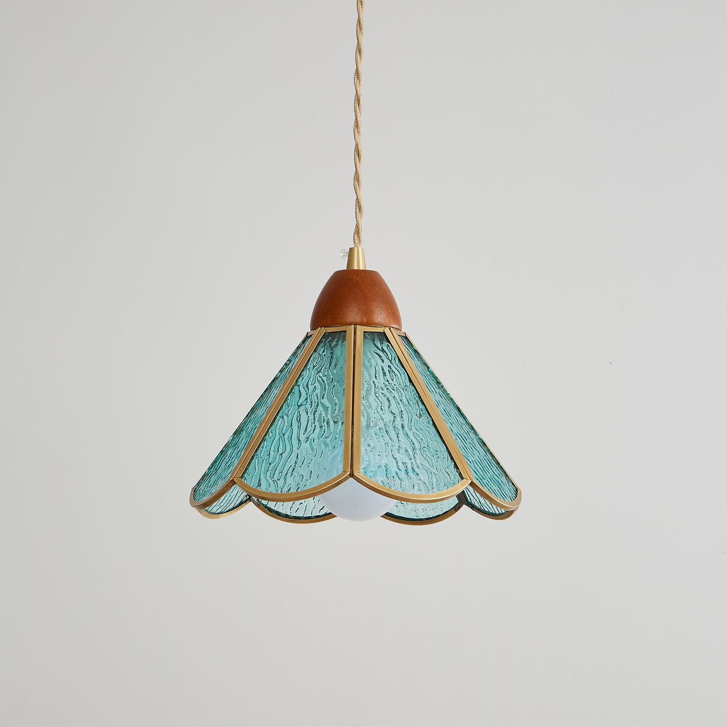 Florace Wood & Glass Vintage Pendant Lamp - Letslighting