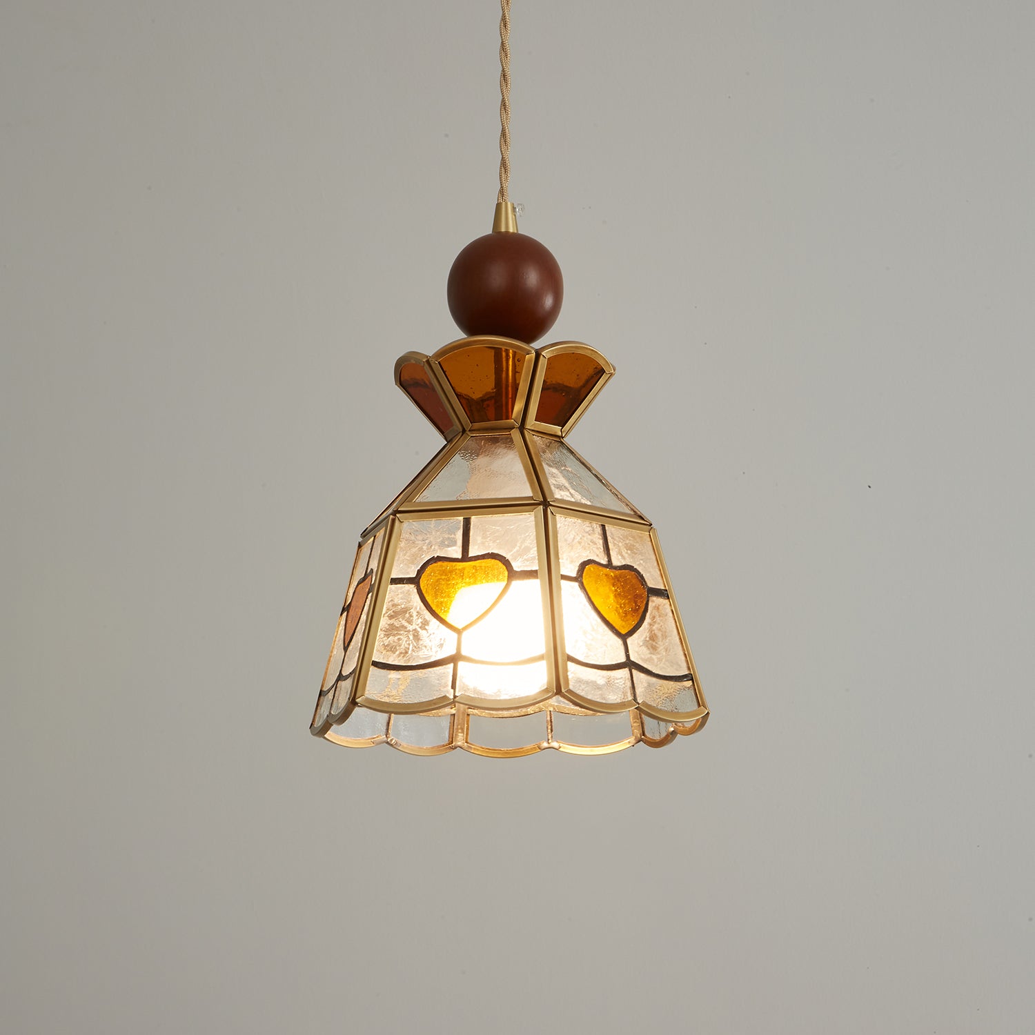 Florace Wood & Glass Vintage Pendant Lamp - Letslighting