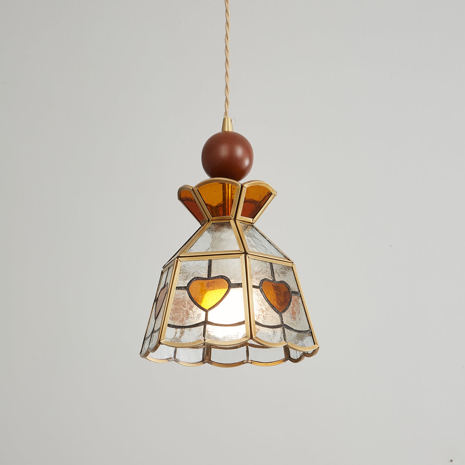 Florace Wood & Glass Vintage Pendant Lamp - Letslighting