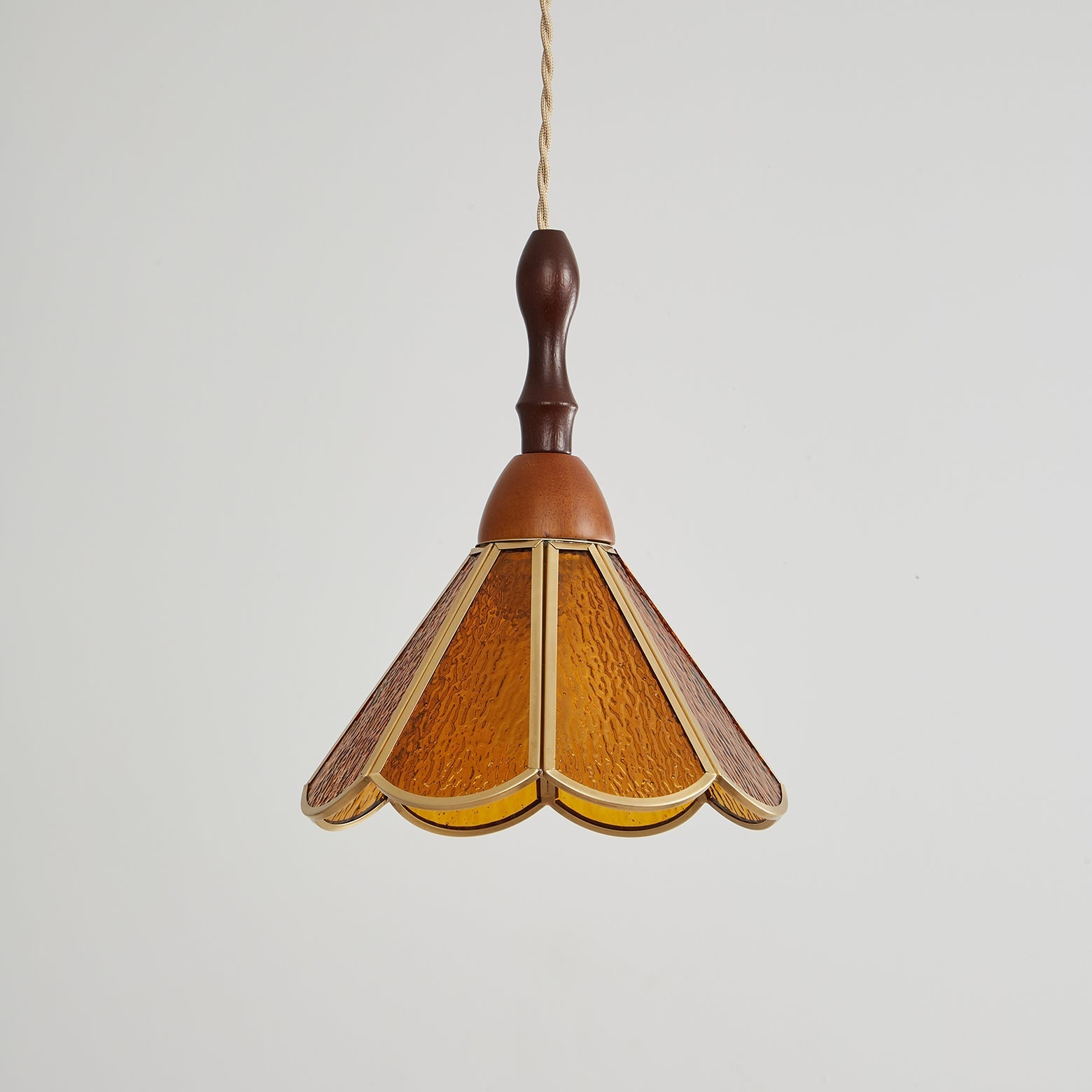 Florace Wood & Glass Vintage Pendant Lamp - Letslighting