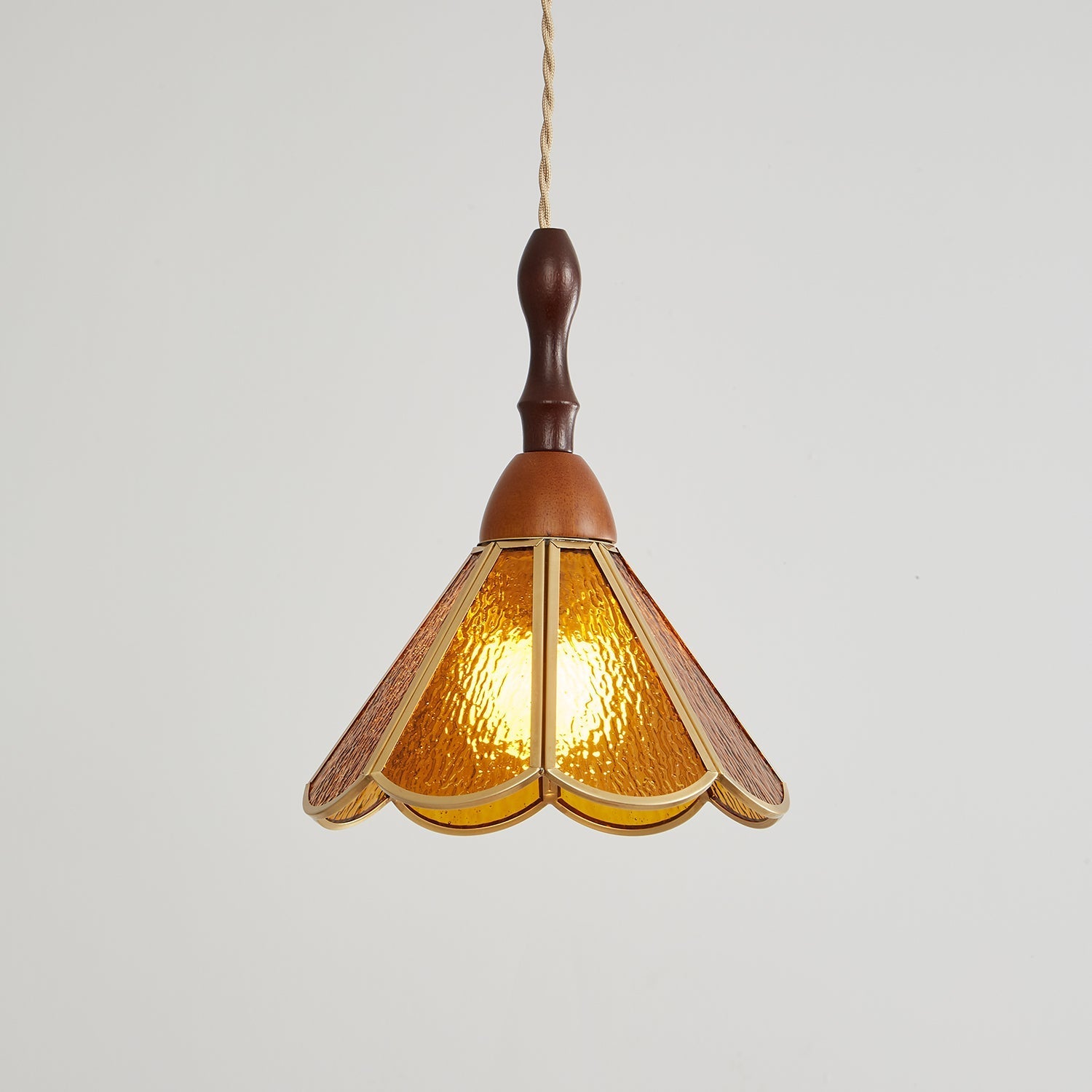 Florace Wood & Glass Vintage Pendant Lamp - Letslighting