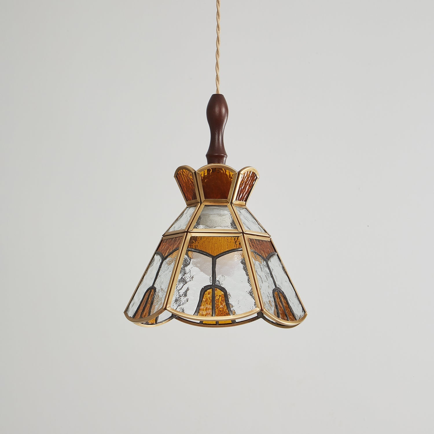 Florace Wood & Glass Vintage Pendant Lamp - Letslighting
