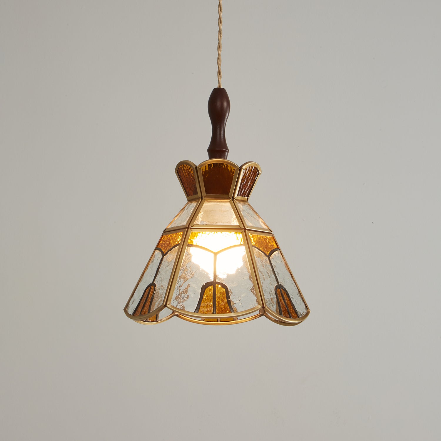 Florace Wood & Glass Vintage Pendant Lamp - Letslighting