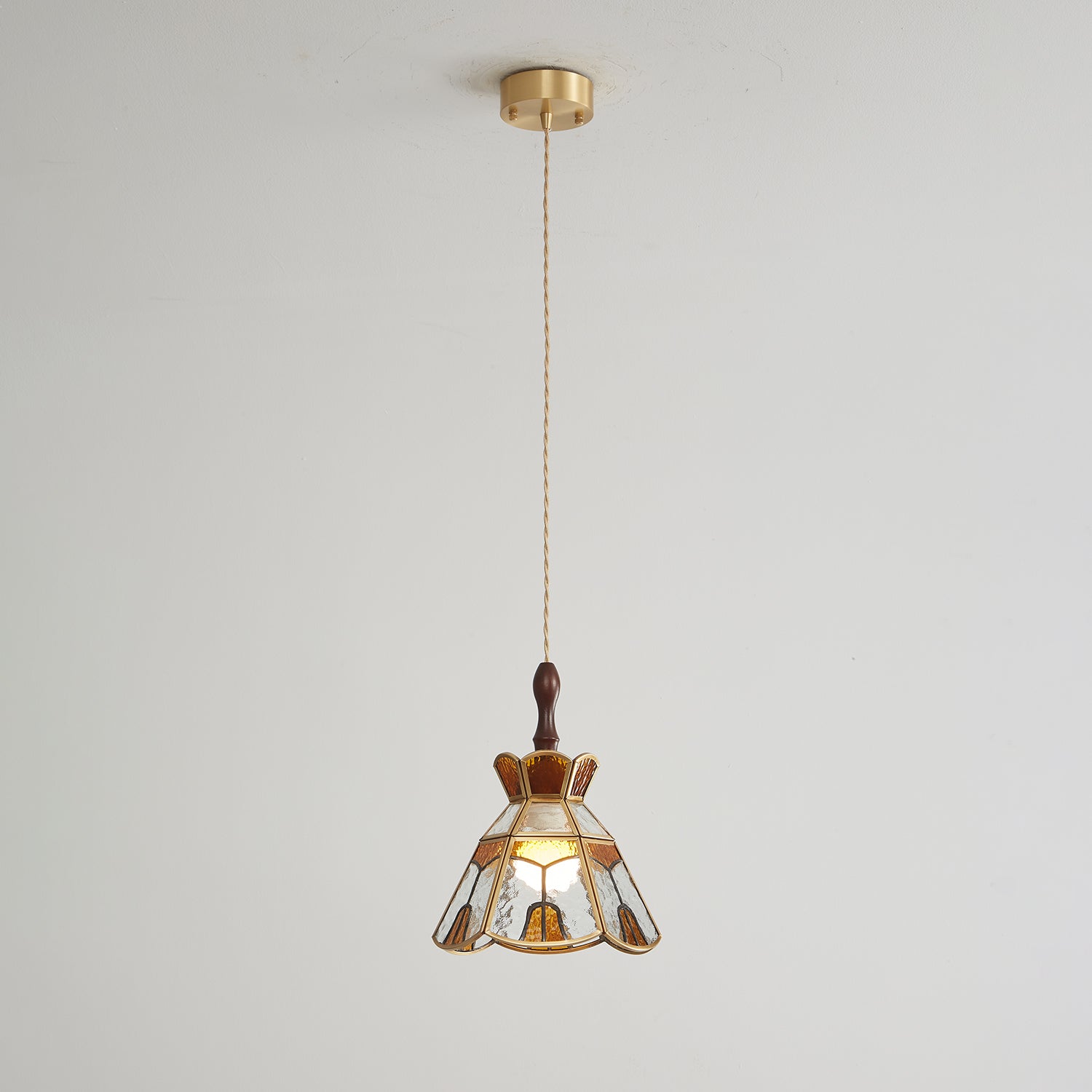 Florace Wood & Glass Vintage Pendant Lamp - Letslighting