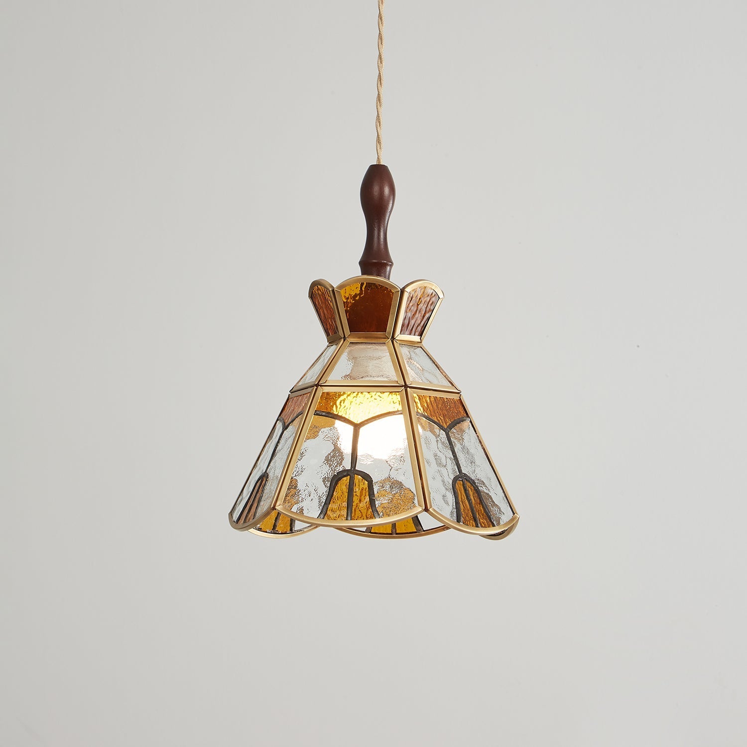 Florace Wood & Glass Vintage Pendant Lamp - Letslighting