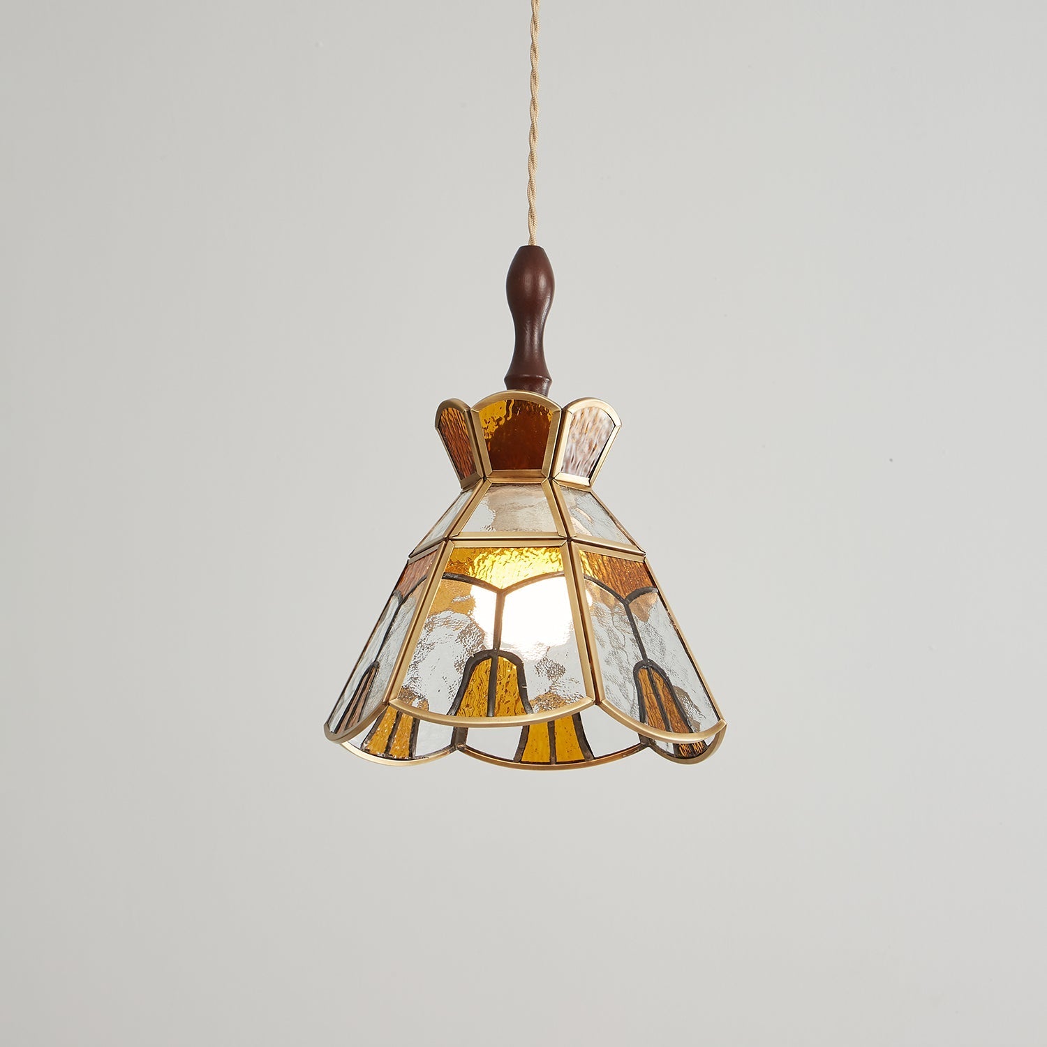 Florace Wood & Glass Vintage Pendant Lamp - Letslighting