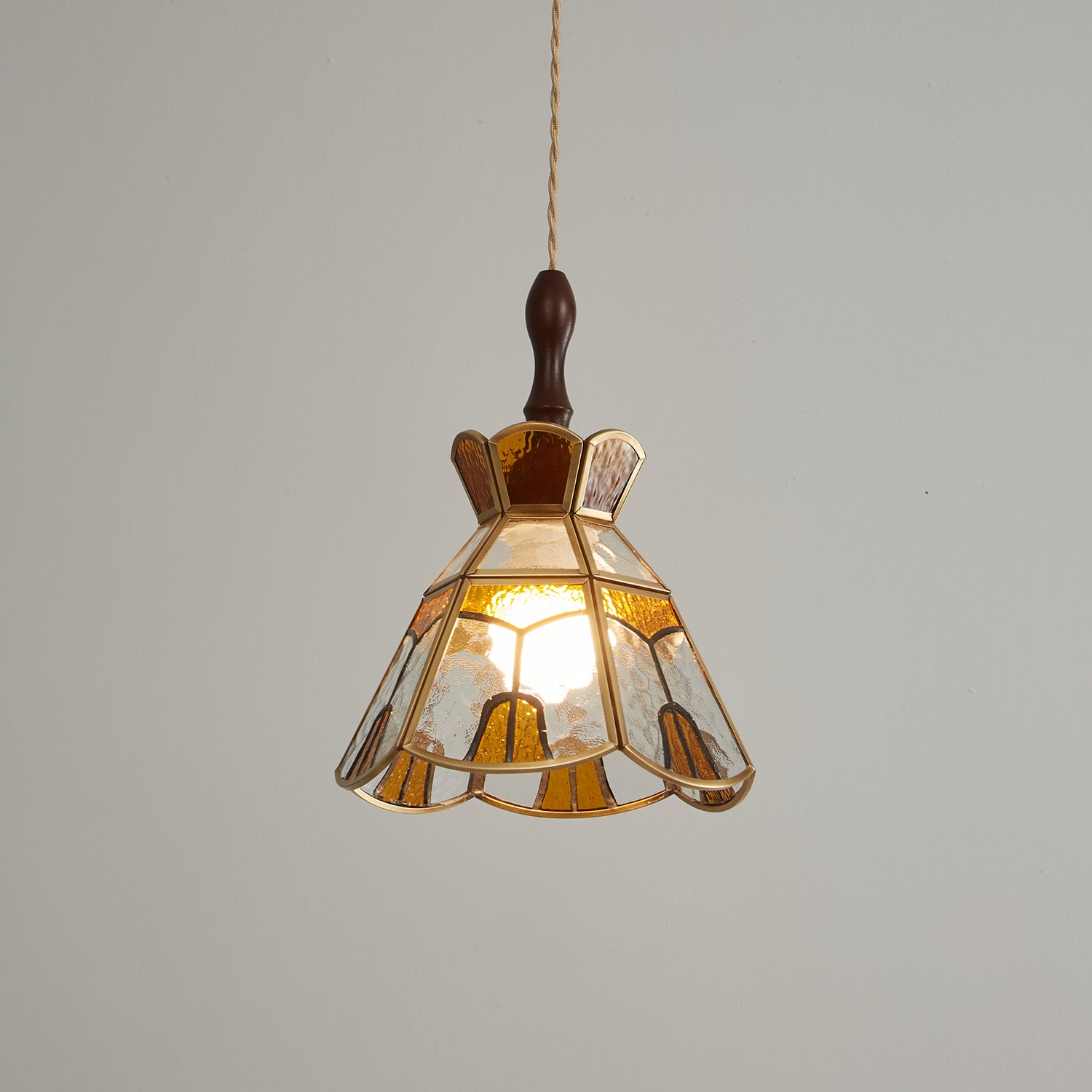 Florace Wood & Glass Vintage Pendant Lamp - Letslighting