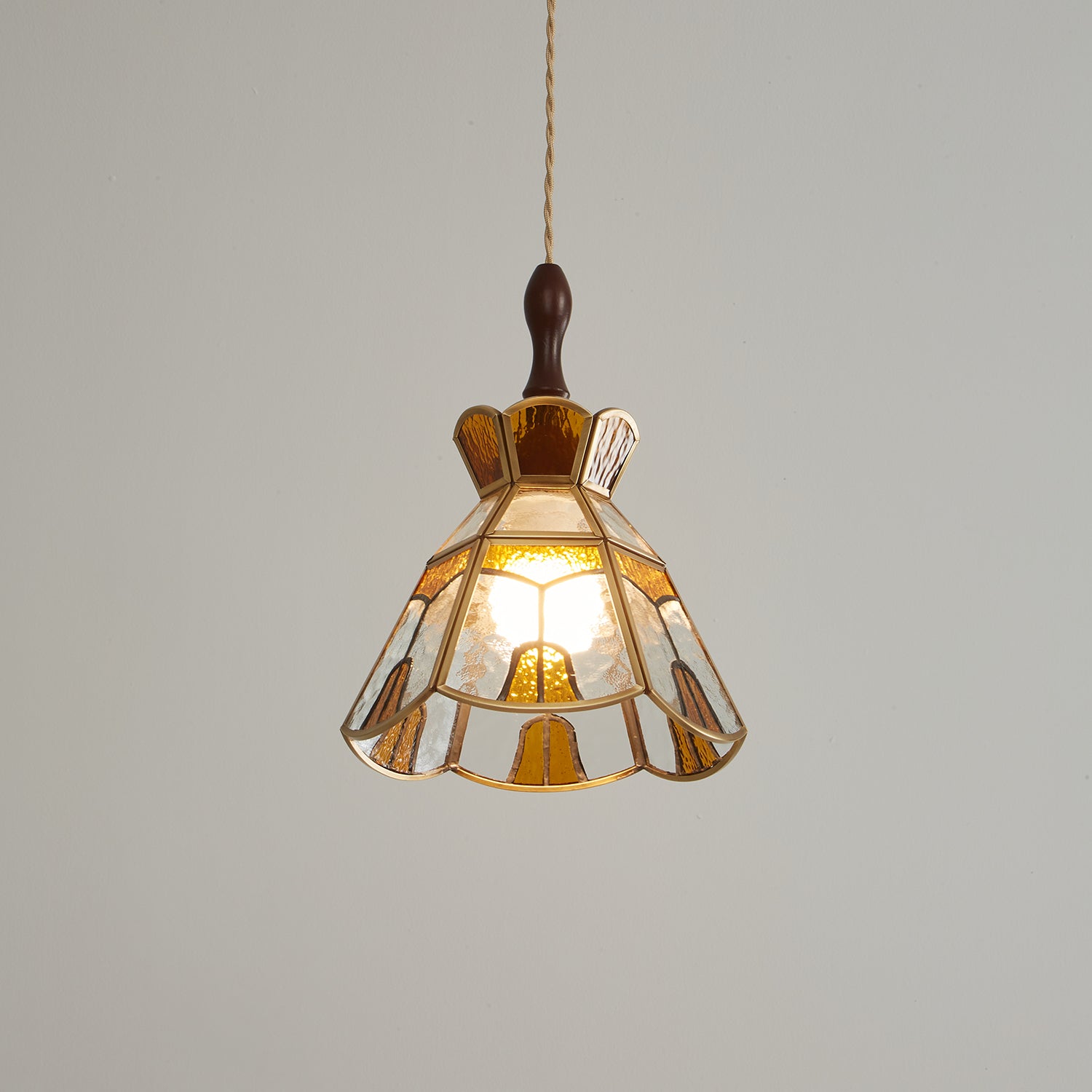 Florace Wood & Glass Vintage Pendant Lamp - Letslighting