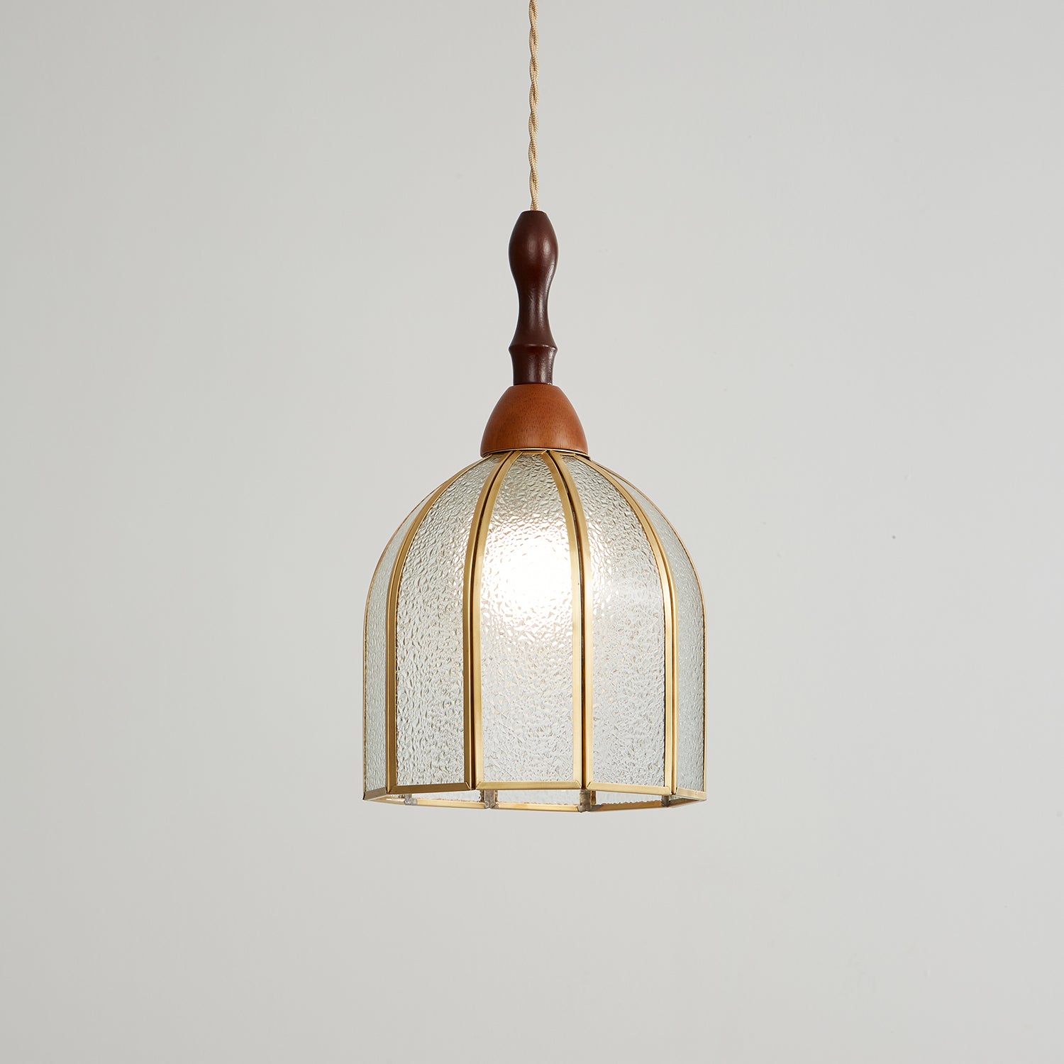 Florace Wood & Glass Vintage Pendant Lamp - Letslighting