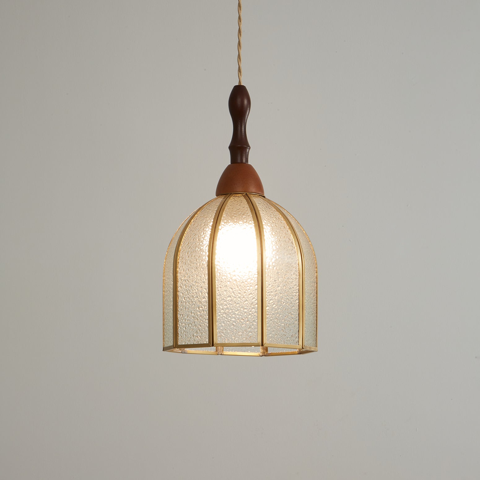 Florace Wood & Glass Vintage Pendant Lamp - Letslighting