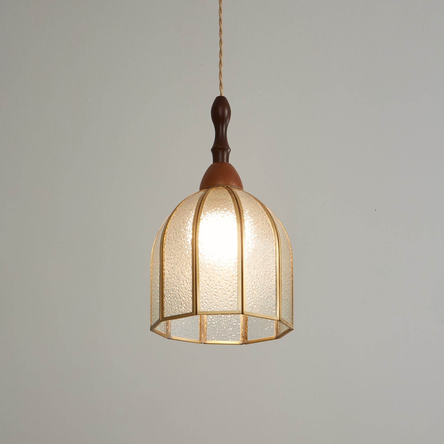Florace Wood & Glass Vintage Pendant Lamp - Letslighting