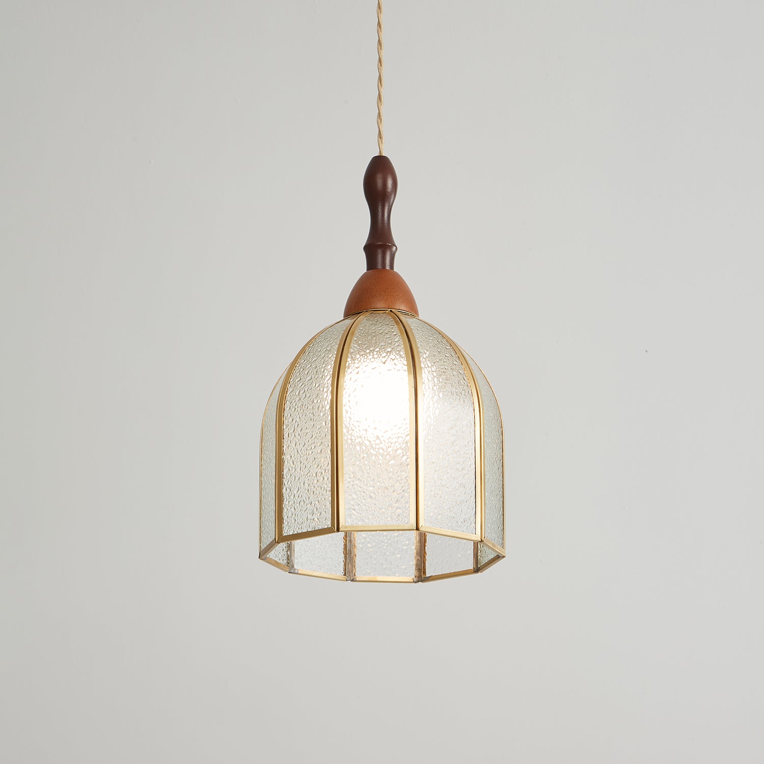 Florace Wood & Glass Vintage Pendant Lamp - Letslighting