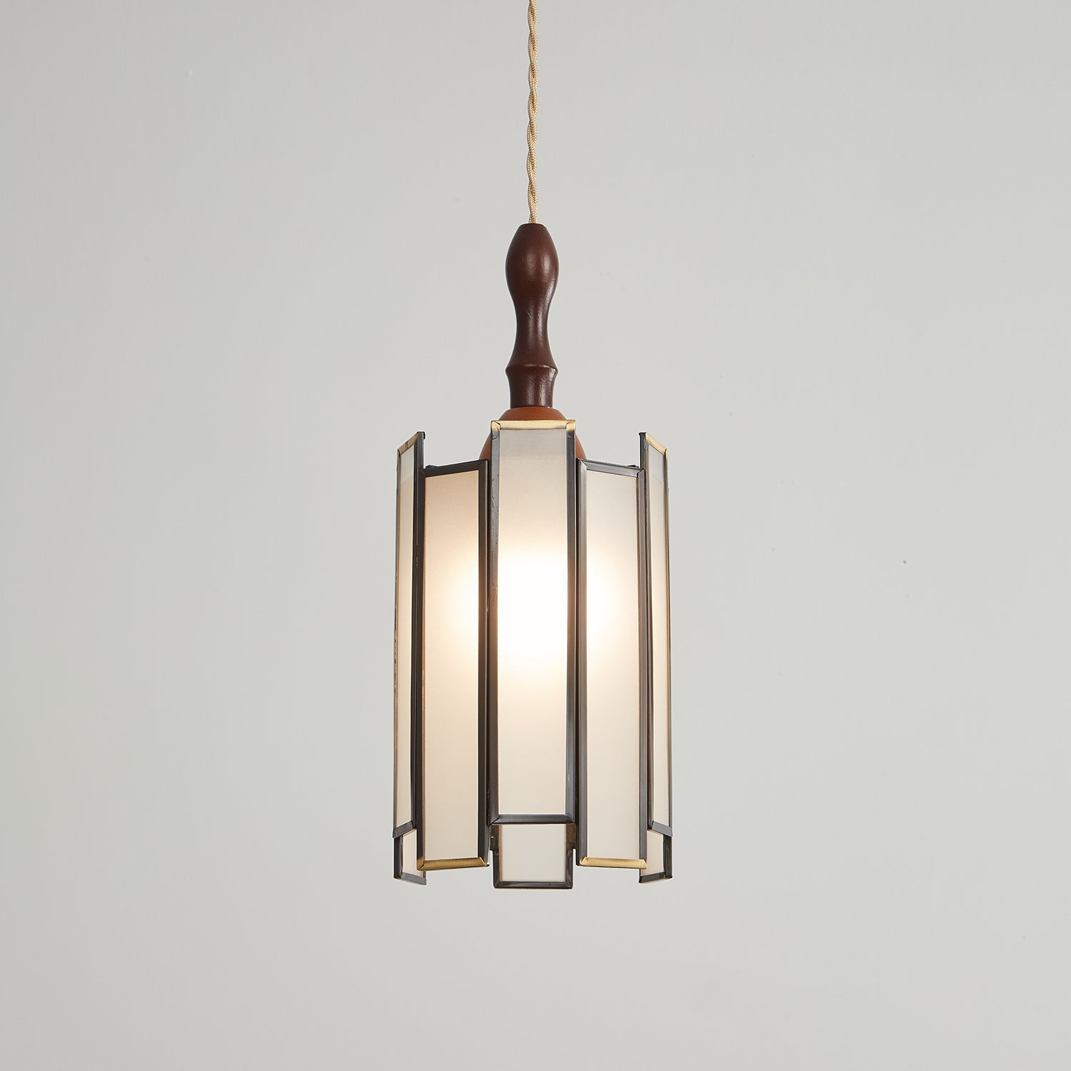 Florace Wood & Glass Vintage Pendant Lamp - Letslighting