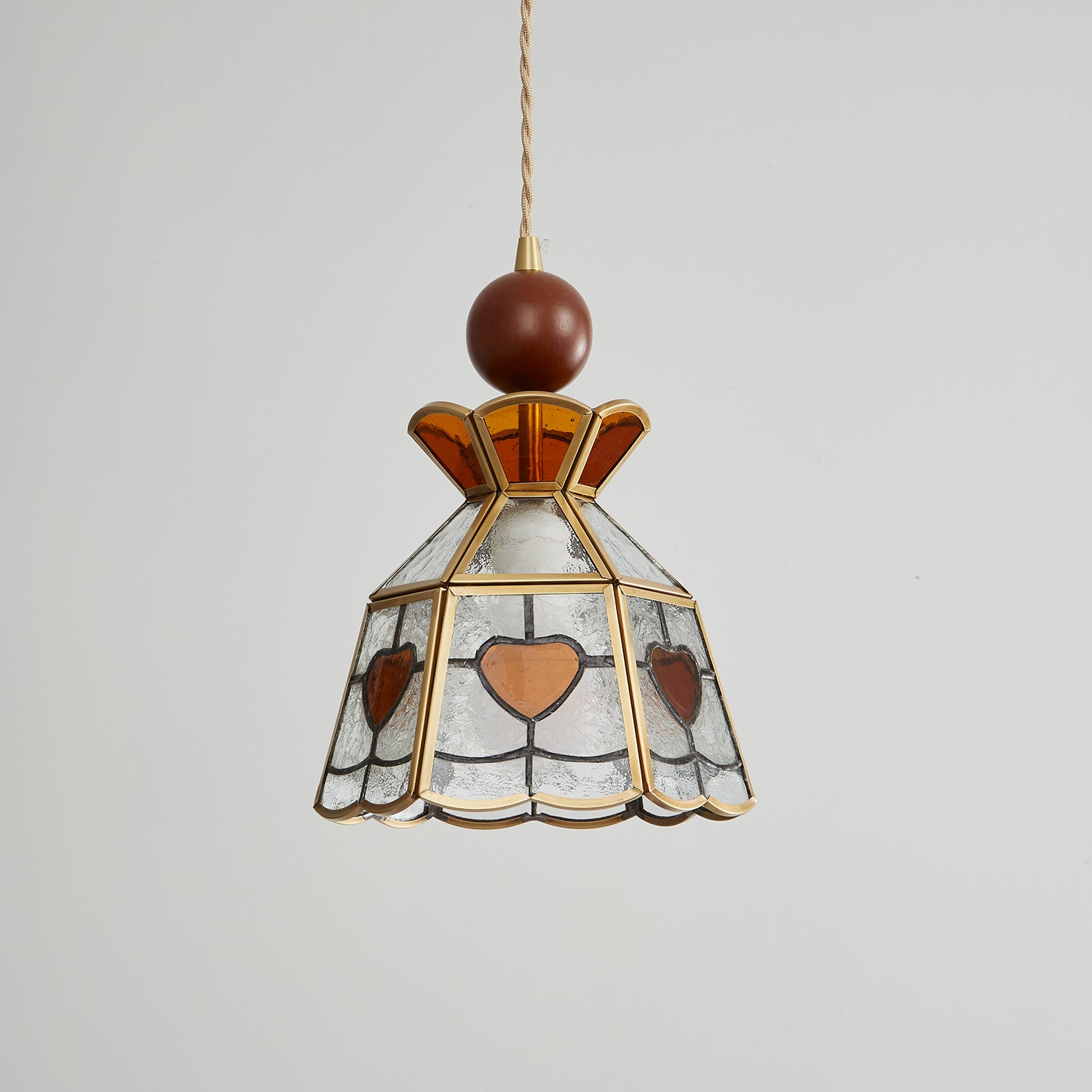 Florace Wood & Glass Vintage Pendant Lamp - Letslighting