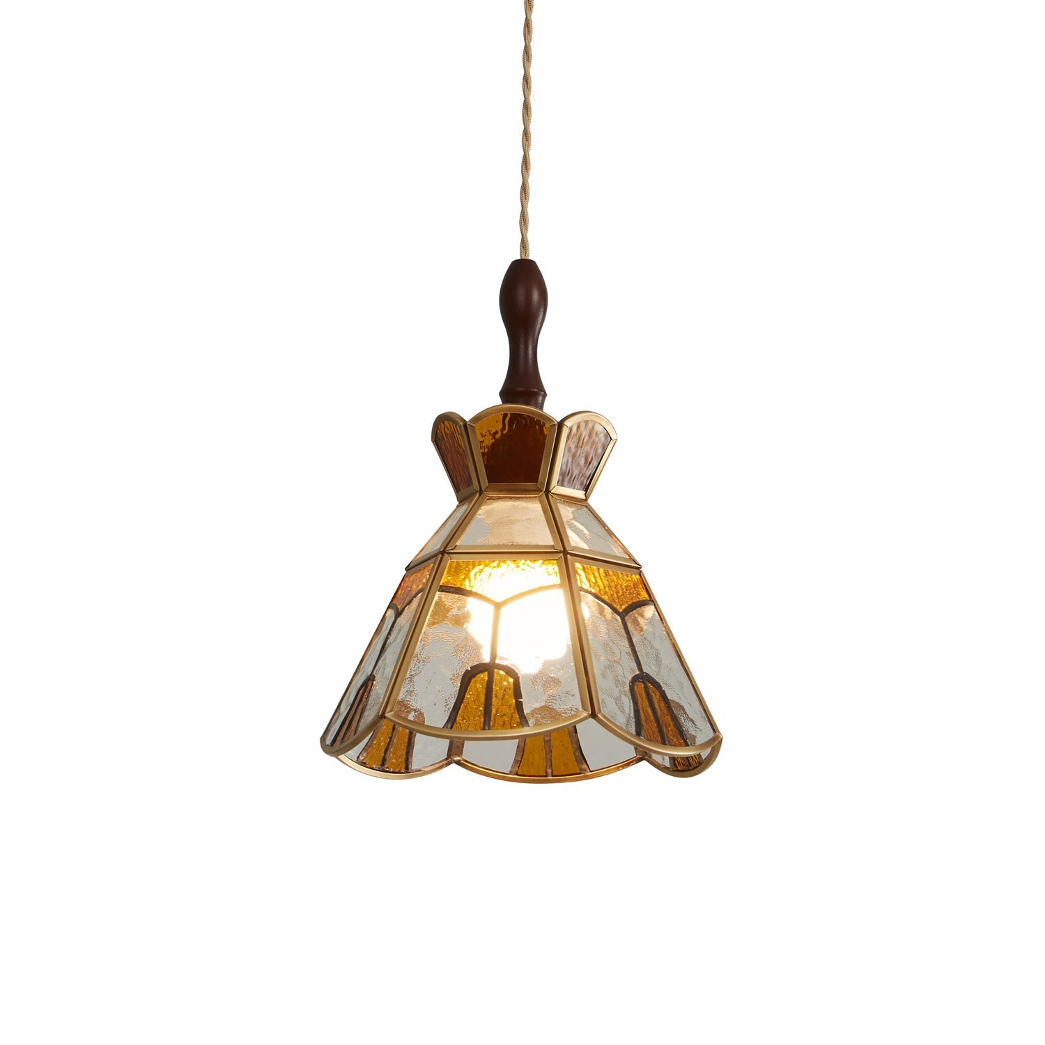 Florace Wood & Glass Vintage Pendant Lamp - Letslighting