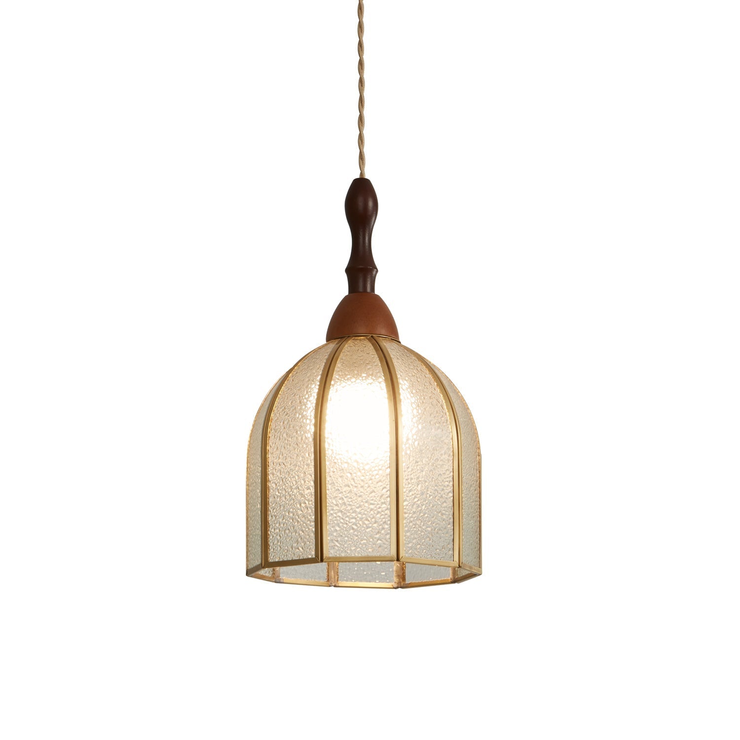 Florace Wood & Glass Vintage Pendant Lamp - Letslighting