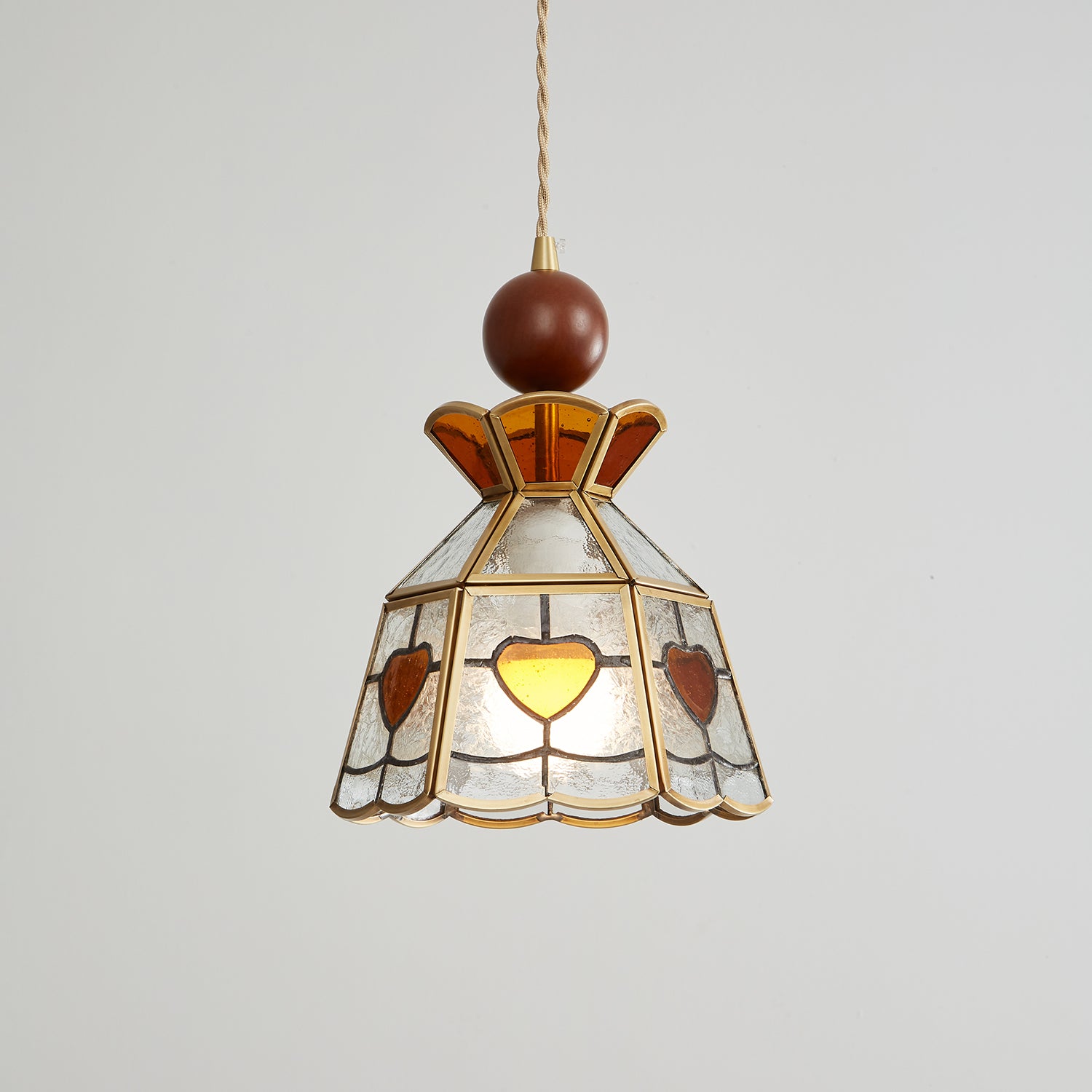 Florace Wood & Glass Vintage Pendant Lamp - Letslighting