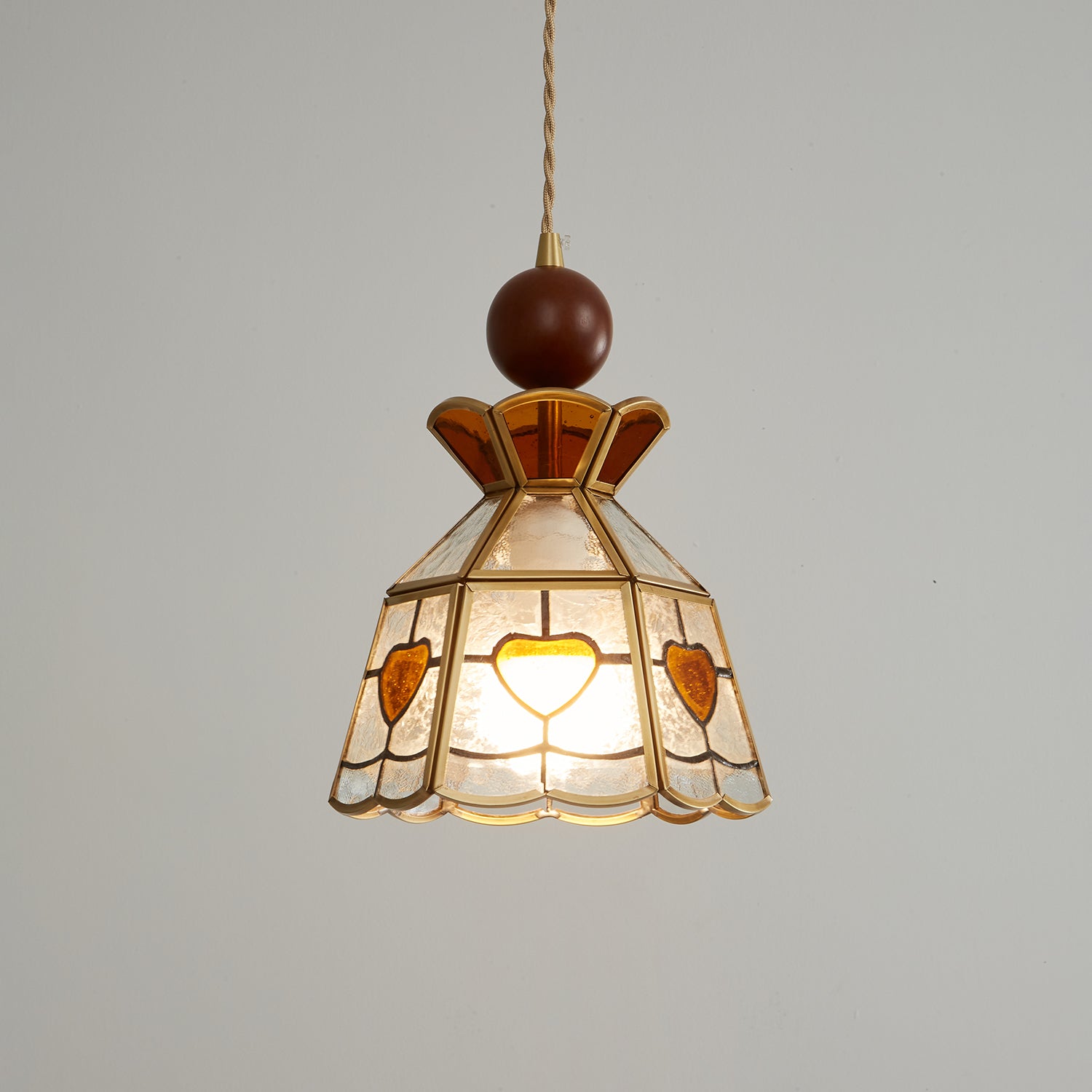 Florace Wood & Glass Vintage Pendant Lamp - Letslighting