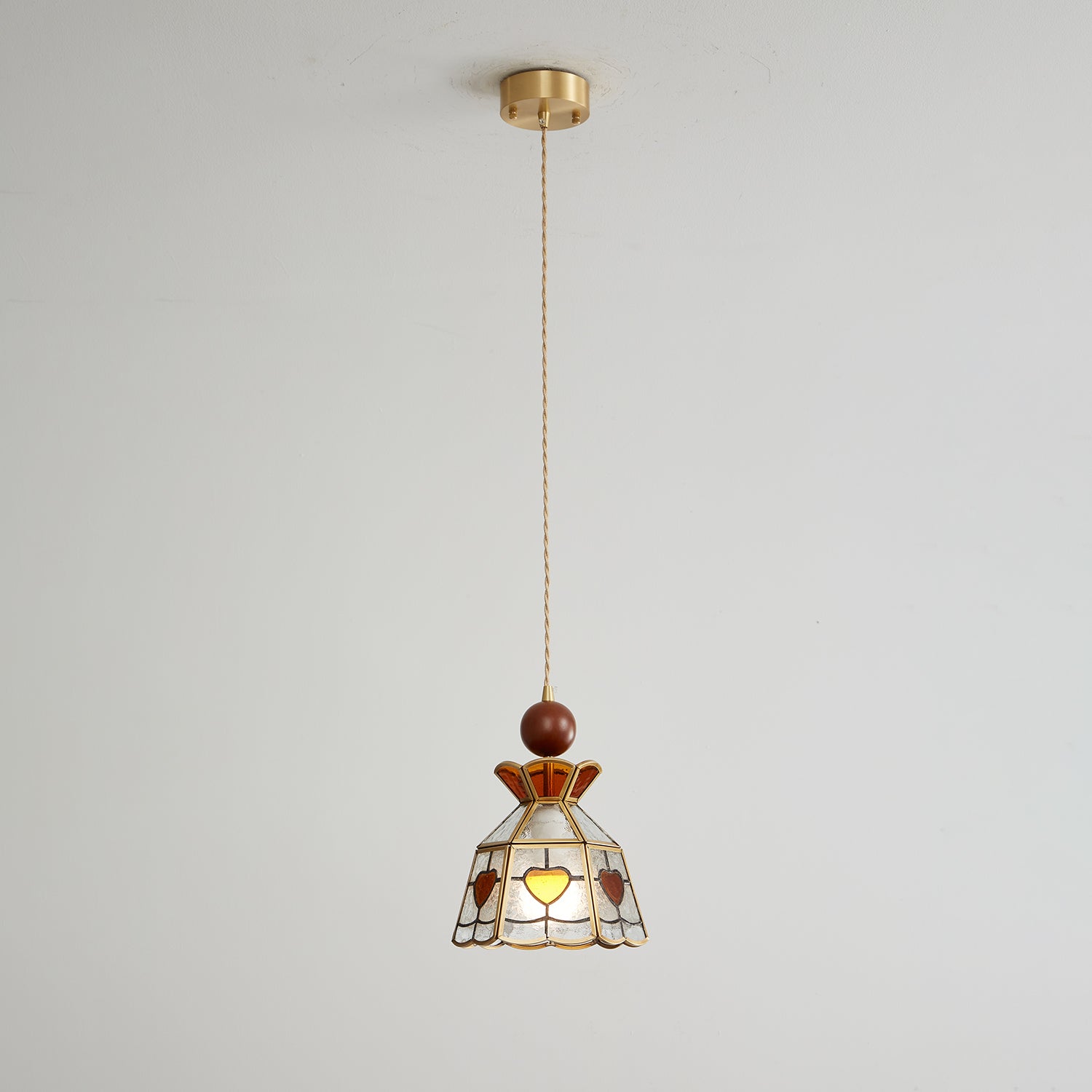 Florace Wood & Glass Vintage Pendant Lamp - Letslighting