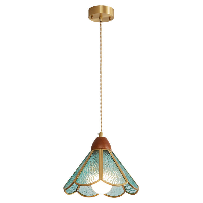 Florace Wood & Glass Vintage Pendant Lamp - Letslighting